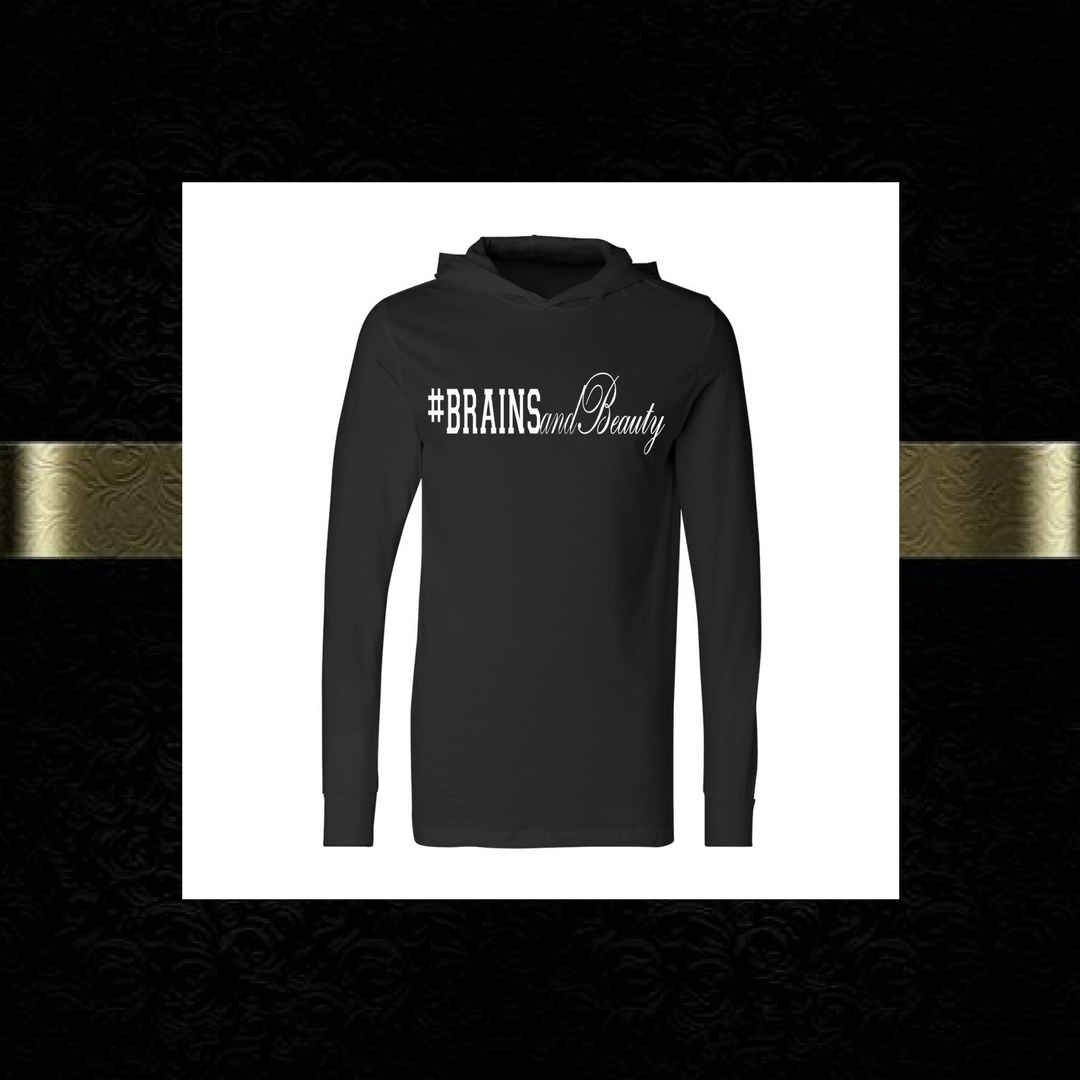 #BrainsandBeauty T-shirt hoodies 📚💅🏾