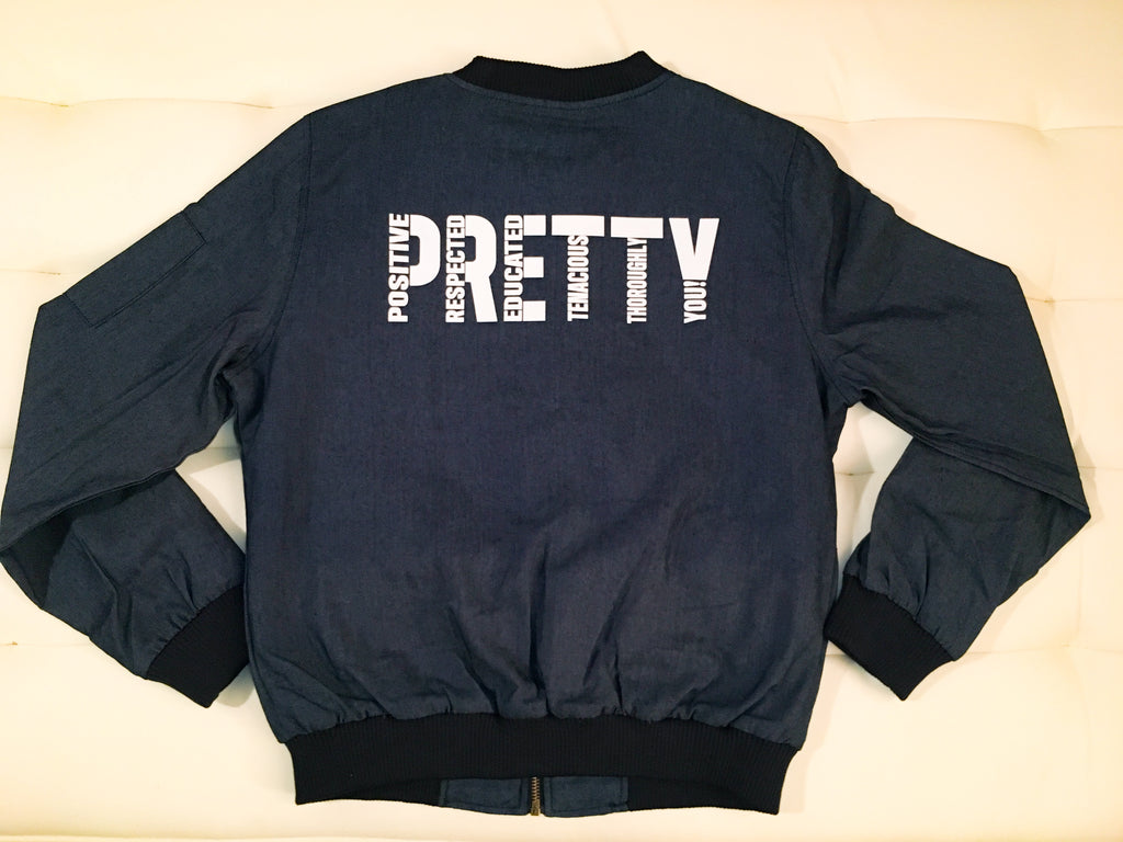 "P.R.E.T.T.Y." Denim Jacket
