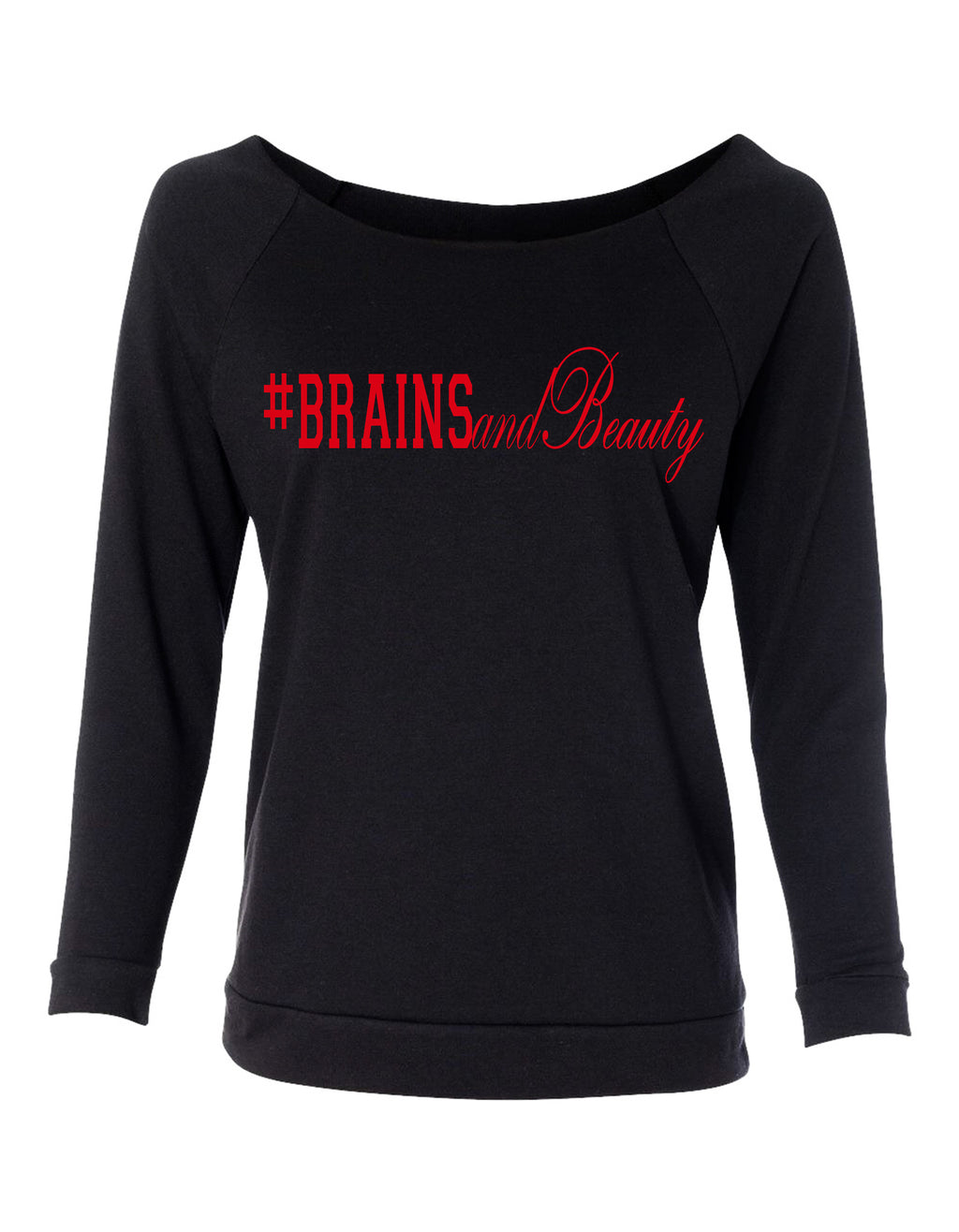 #BrainsandBeauty 📚💅🏾looseneck raglan
