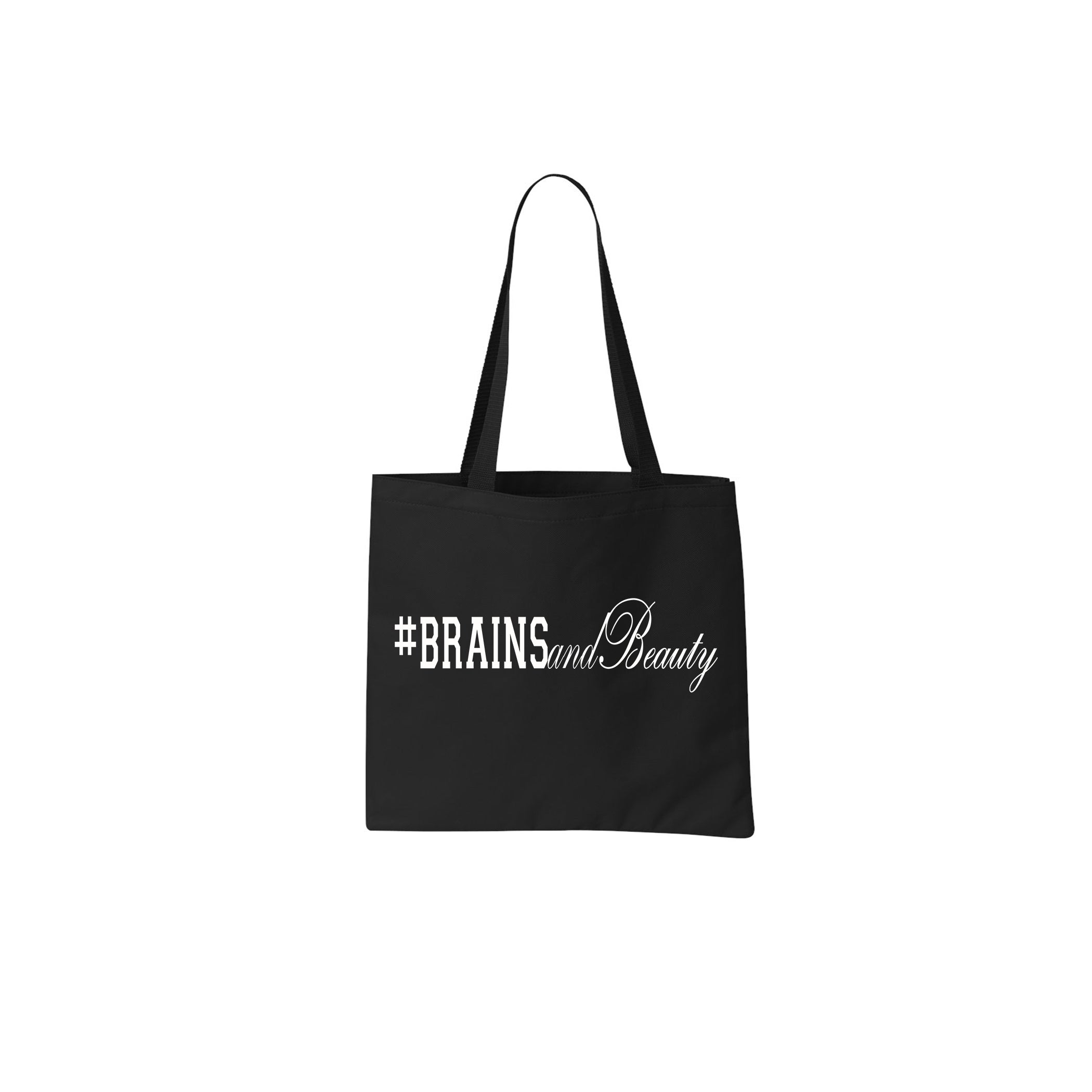 #BrainsandBeauty 📚💅🏾tote bag