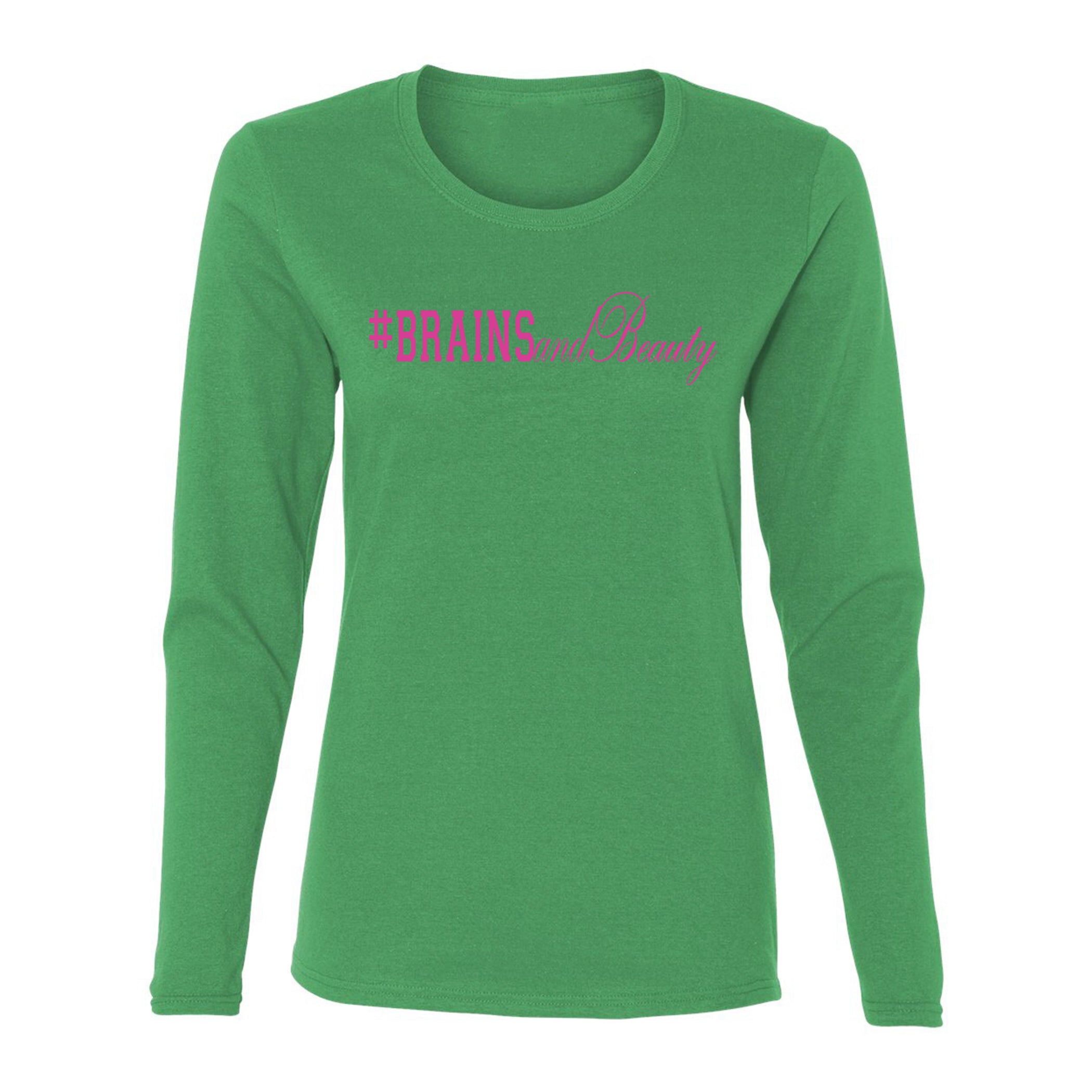 #BrainsandBeauty long sleeve tee 📚💅🏾