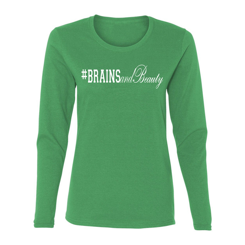 #BrainsandBeauty long sleeve tee 📚💅🏾