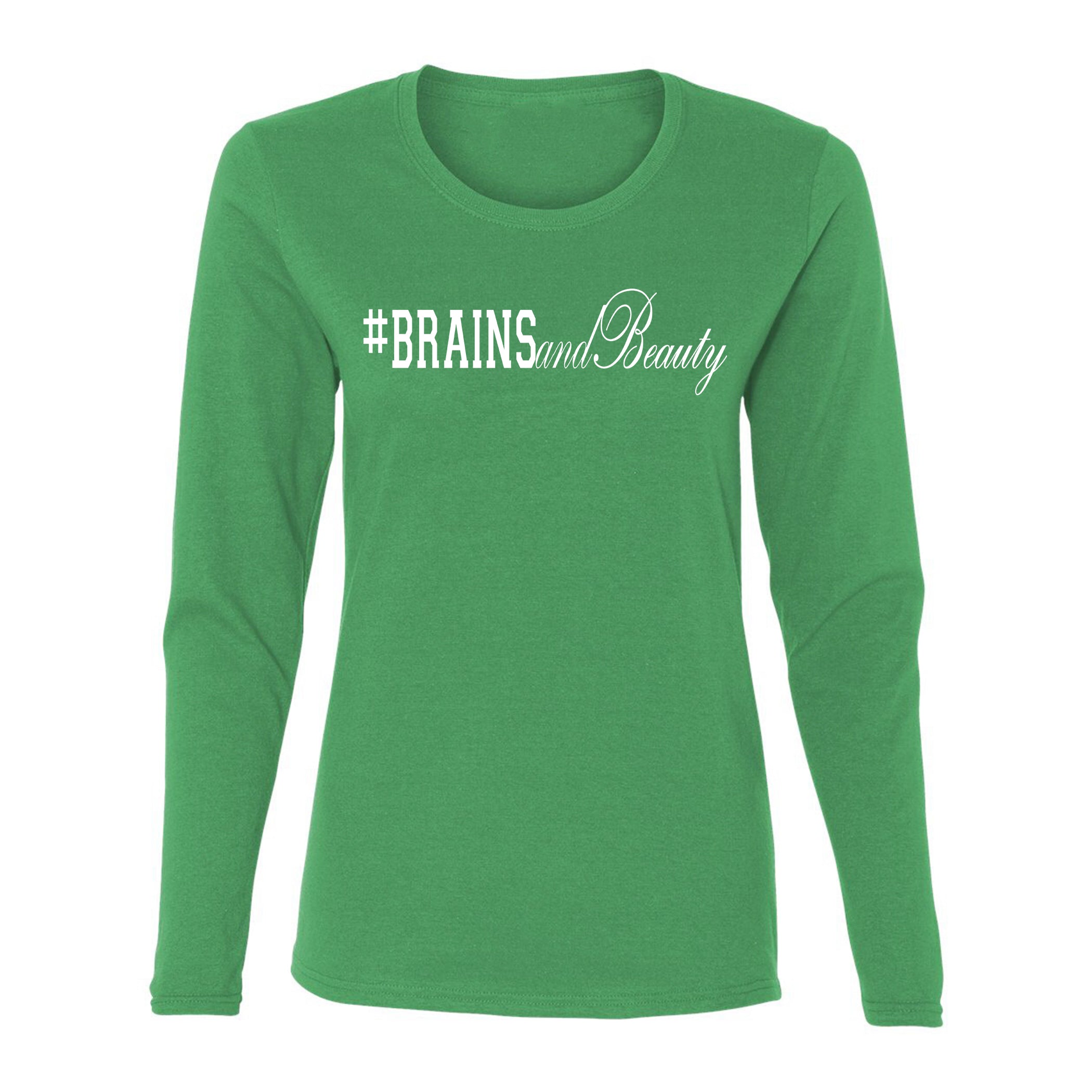 #BrainsandBeauty long sleeve tee 📚💅🏾