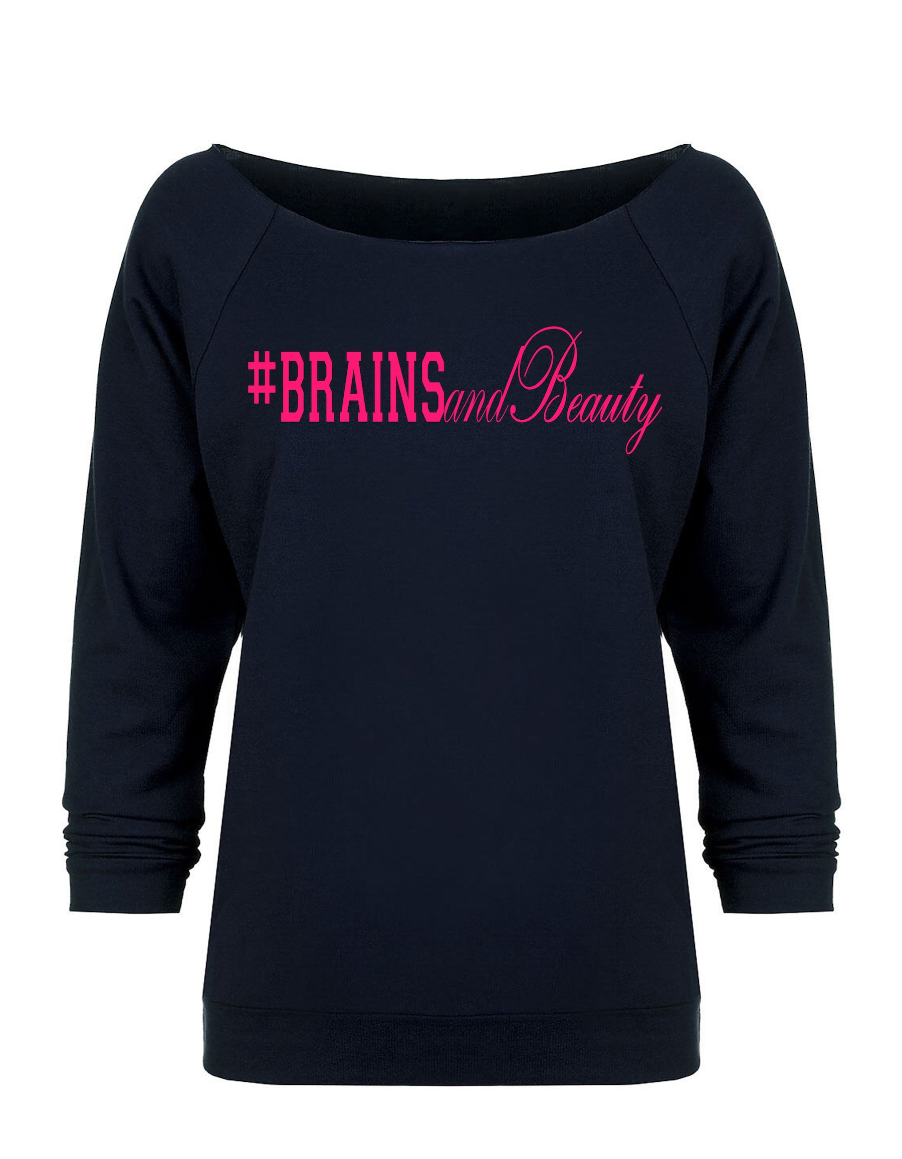#BrainsandBeauty 📚💅🏾looseneck raglan