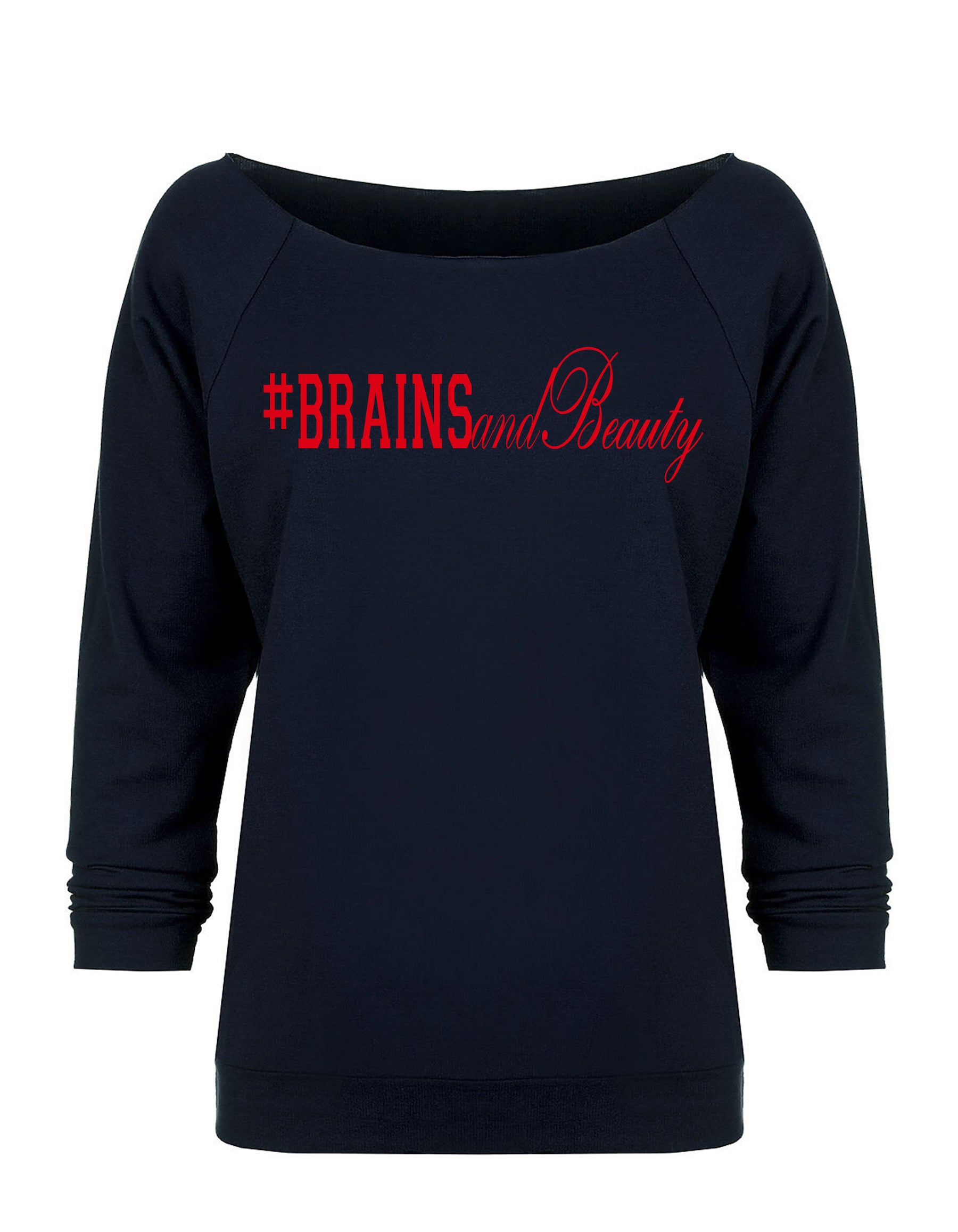 #BrainsandBeauty 📚💅🏾looseneck raglan