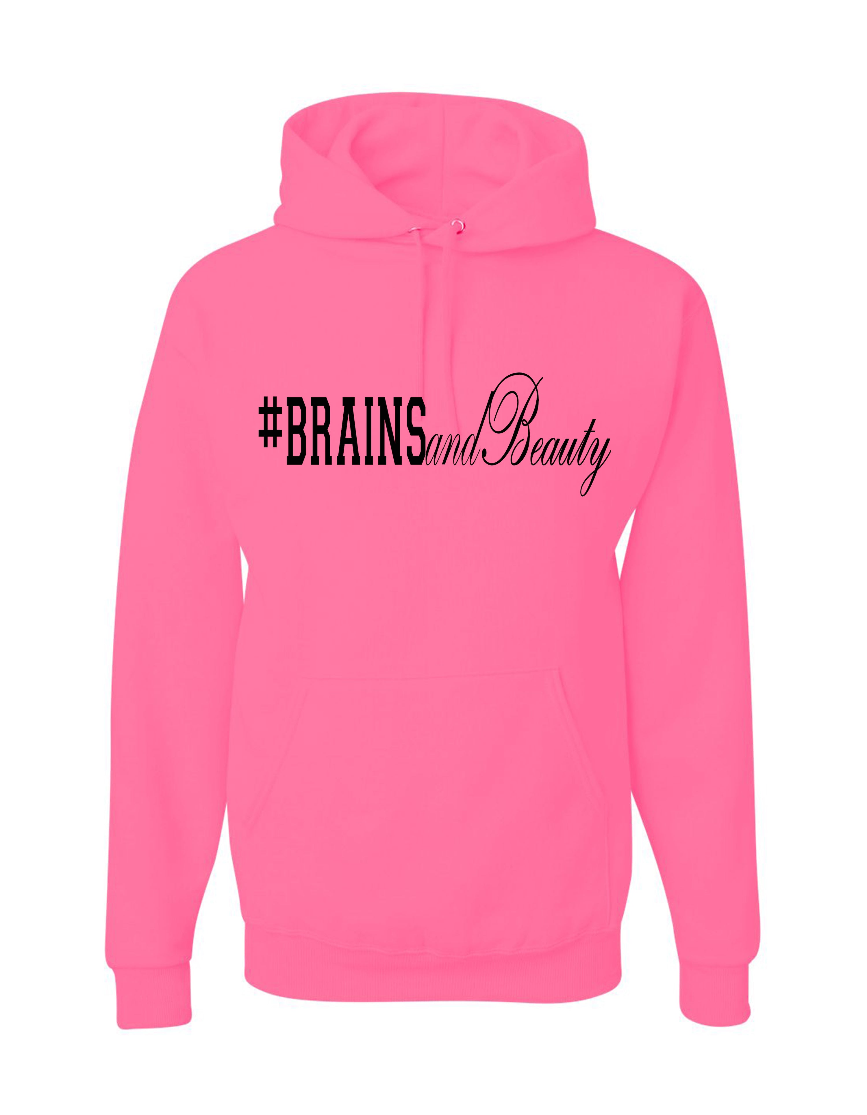#BrainsandBeauty hoodies 📚💅🏾