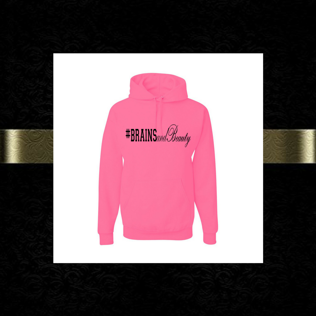 #BrainsandBeauty hoodies 📚💅🏾