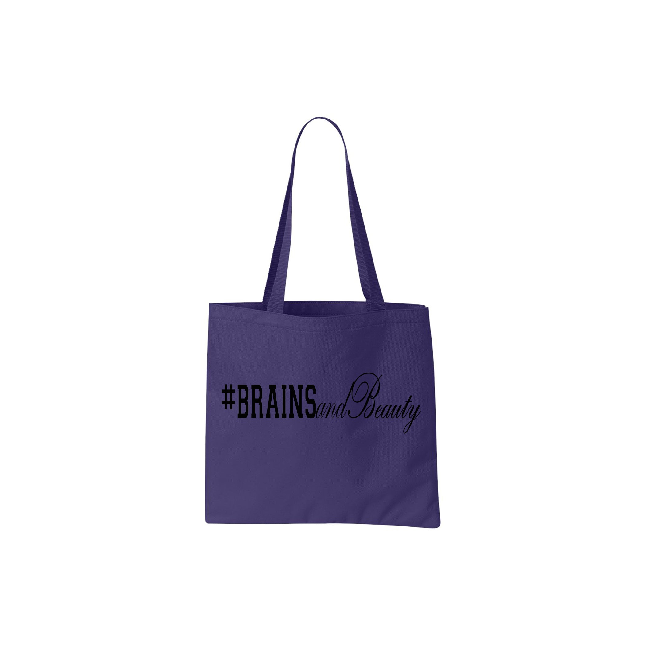 #BrainsandBeauty 📚💅🏾tote bag