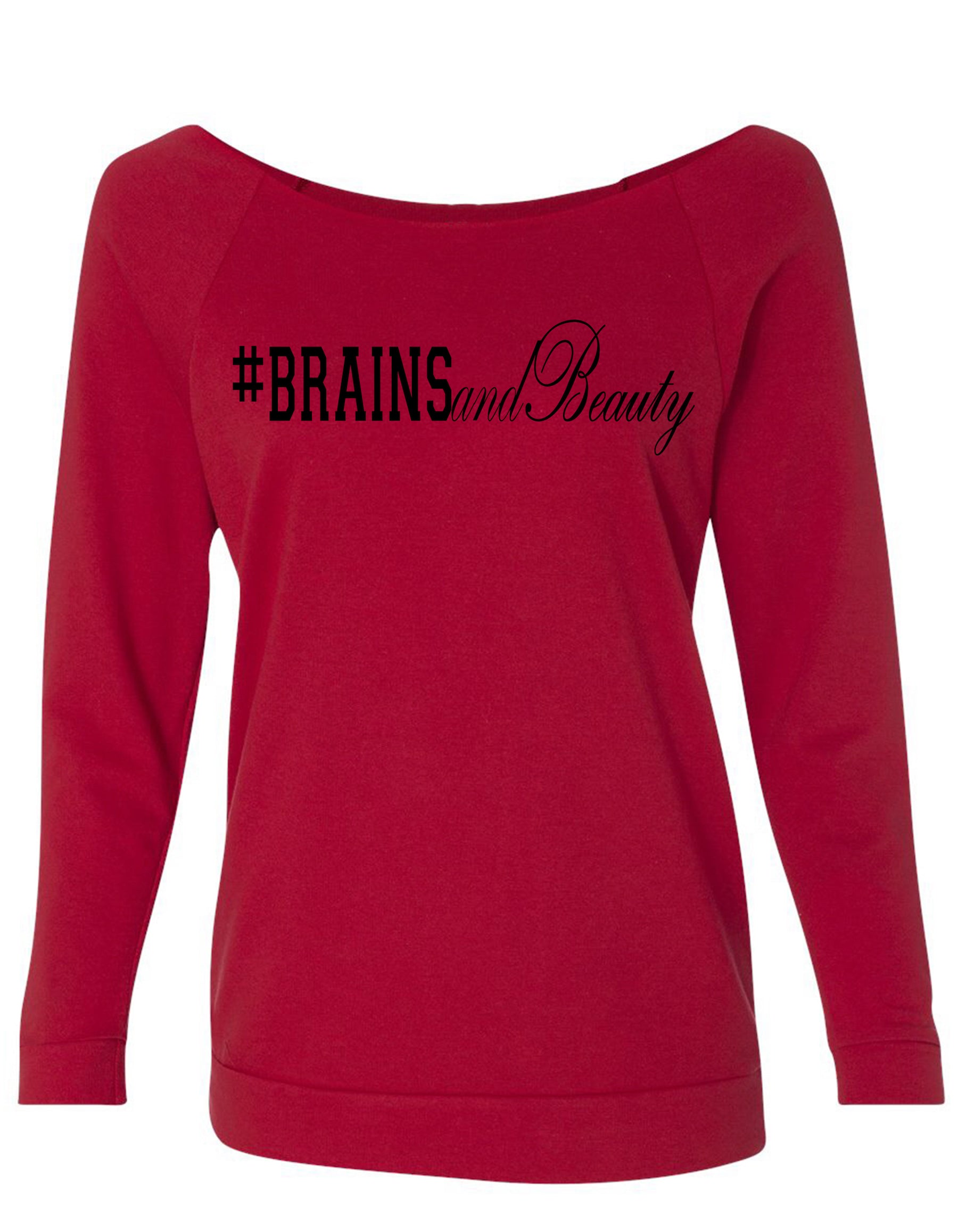 #BrainsandBeauty 📚💅🏾looseneck raglan