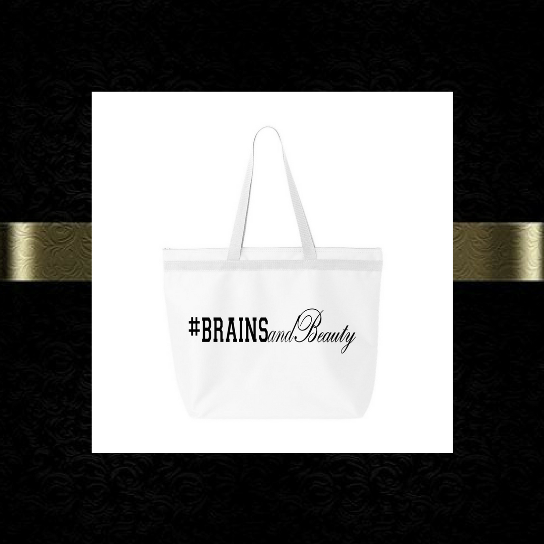 #BrainsandBeauty 📚💅🏾large tote
