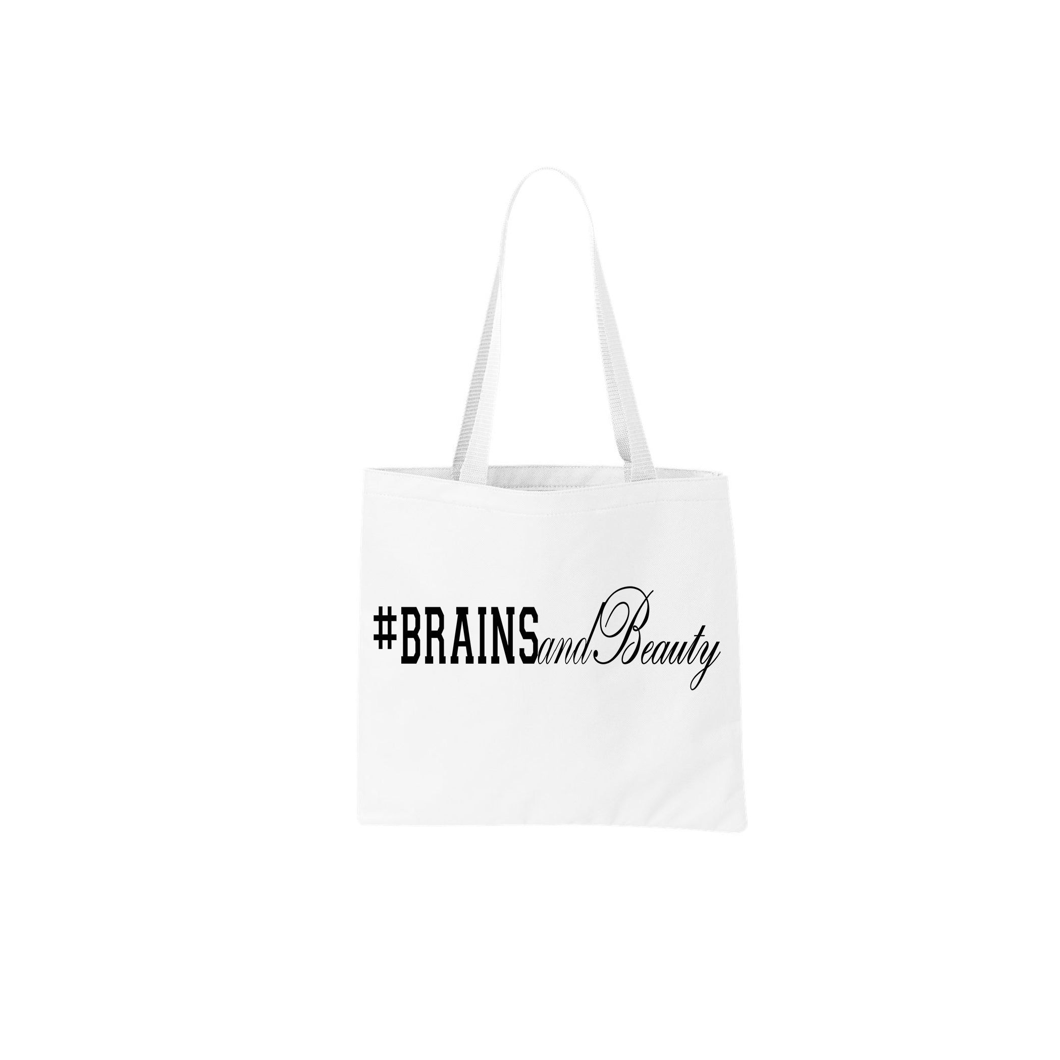 #BrainsandBeauty 📚💅🏾tote bag