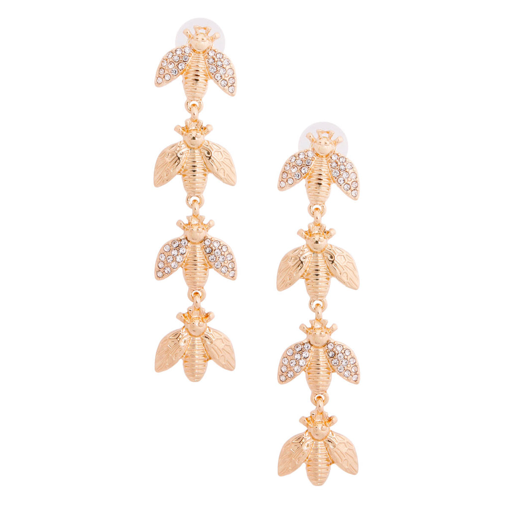 Bee Drop Earrings