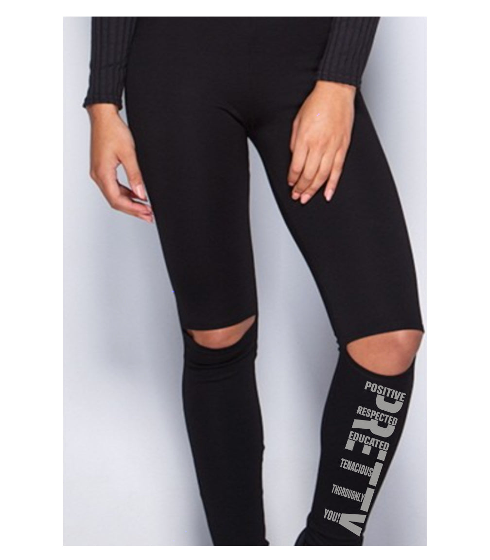 P.R.E.T.T.Y. cut-out knee legging