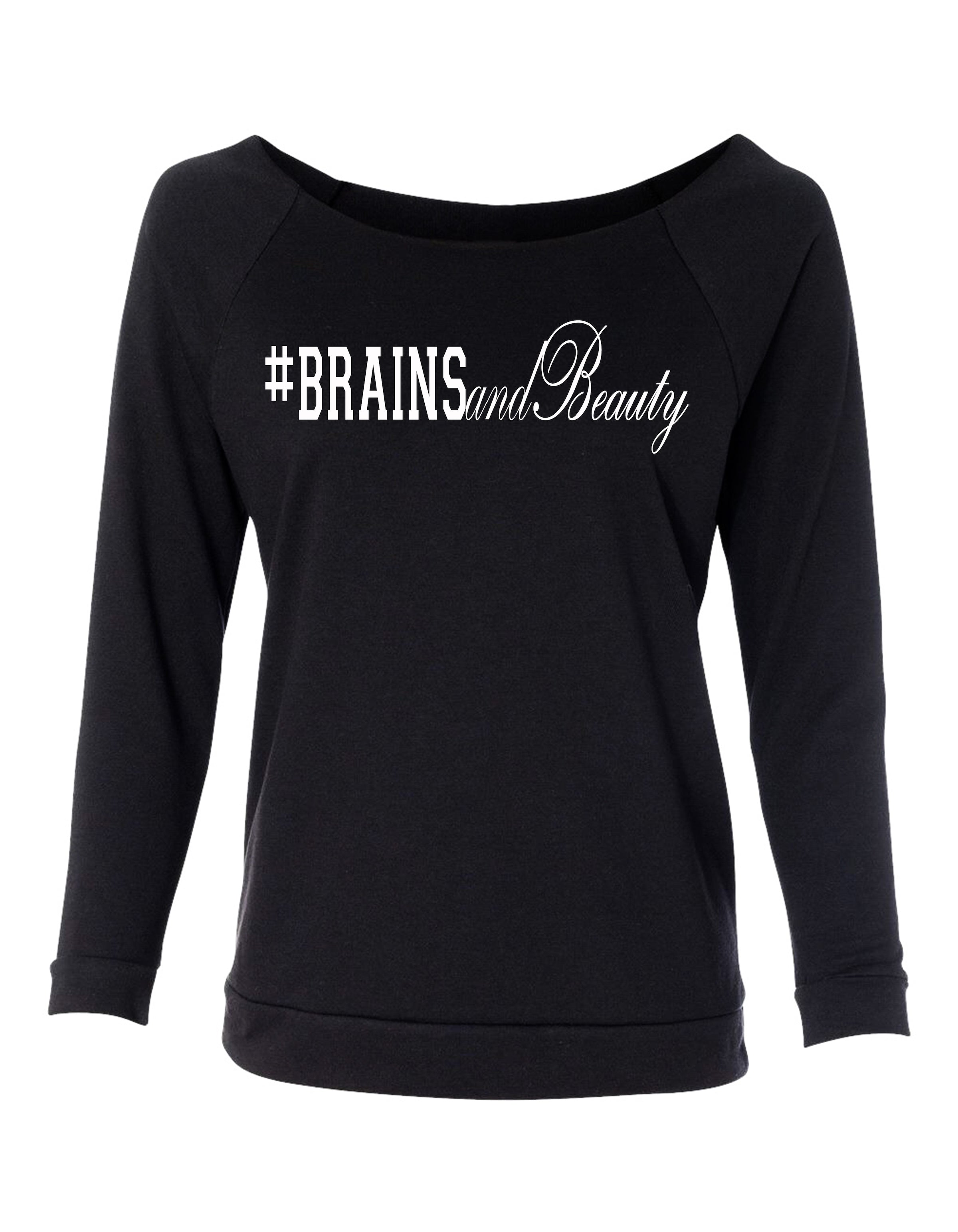 #BrainsandBeauty 📚💅🏾looseneck raglan