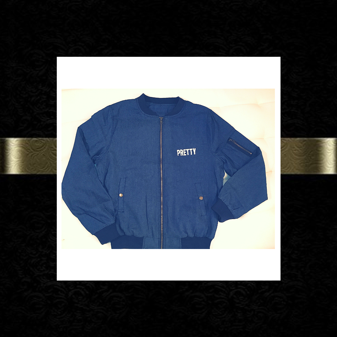 "P.R.E.T.T.Y." Denim Jacket