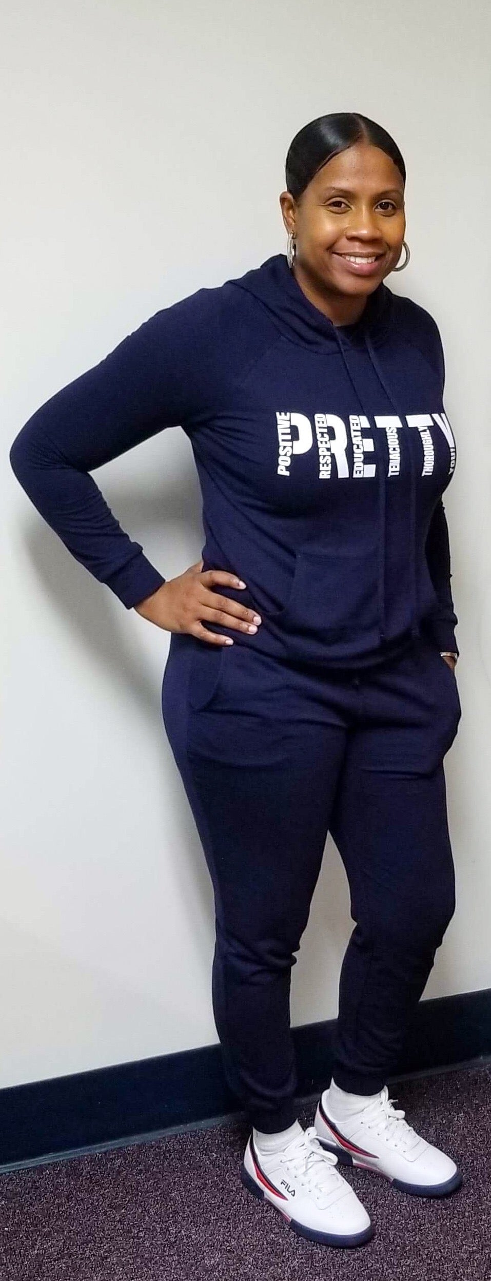 "P.R.E.T.T.Y." jogger sweatsuit 💅🏾💕