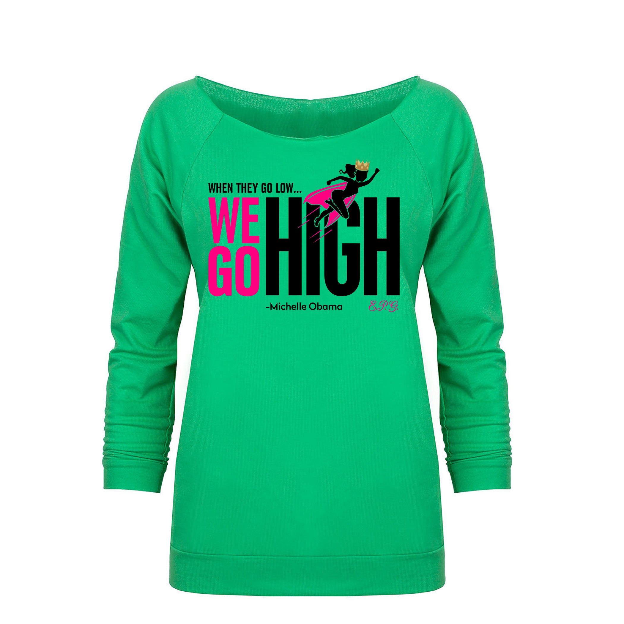 "Flotus" looseneck raglan