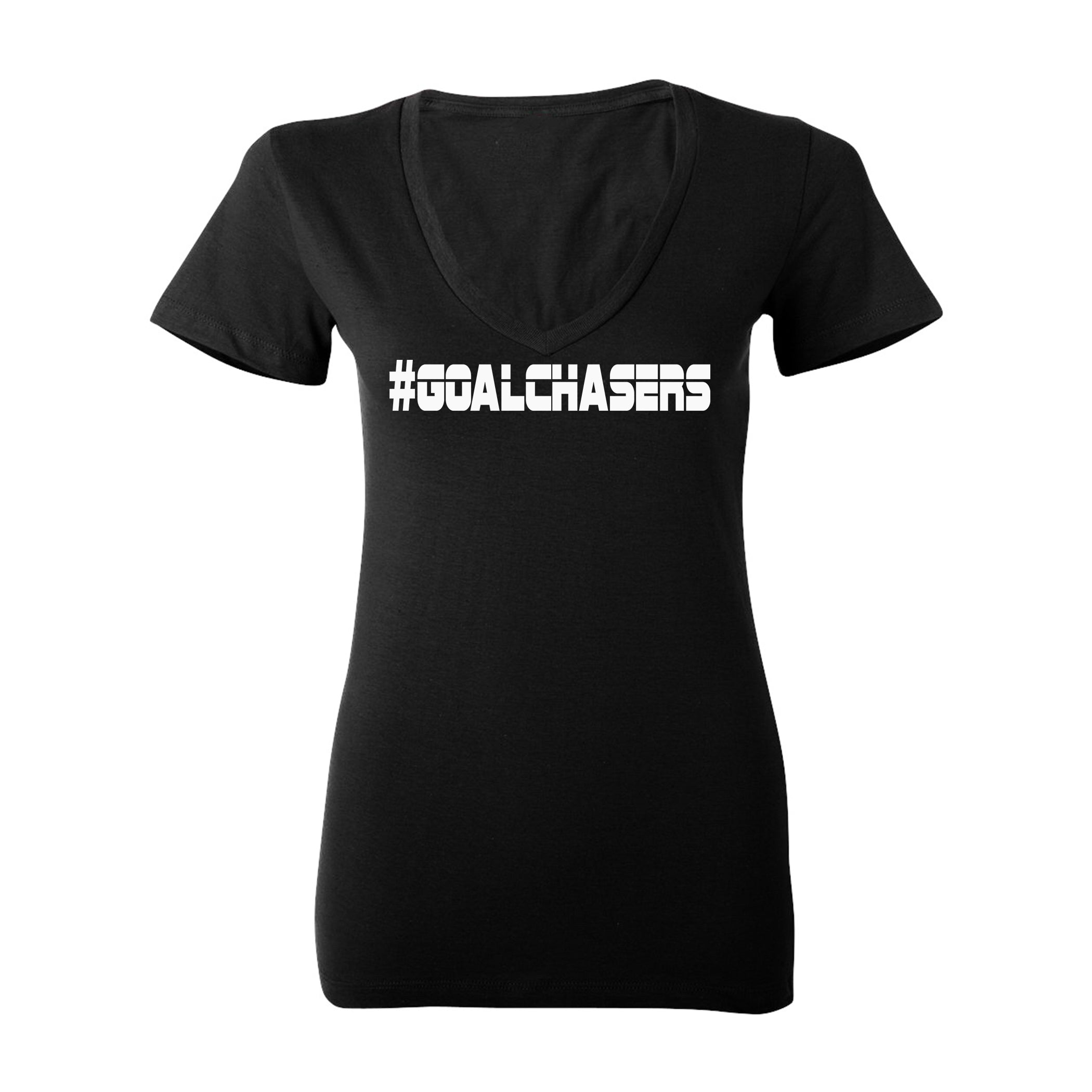 #GoalChasers V-neck tee