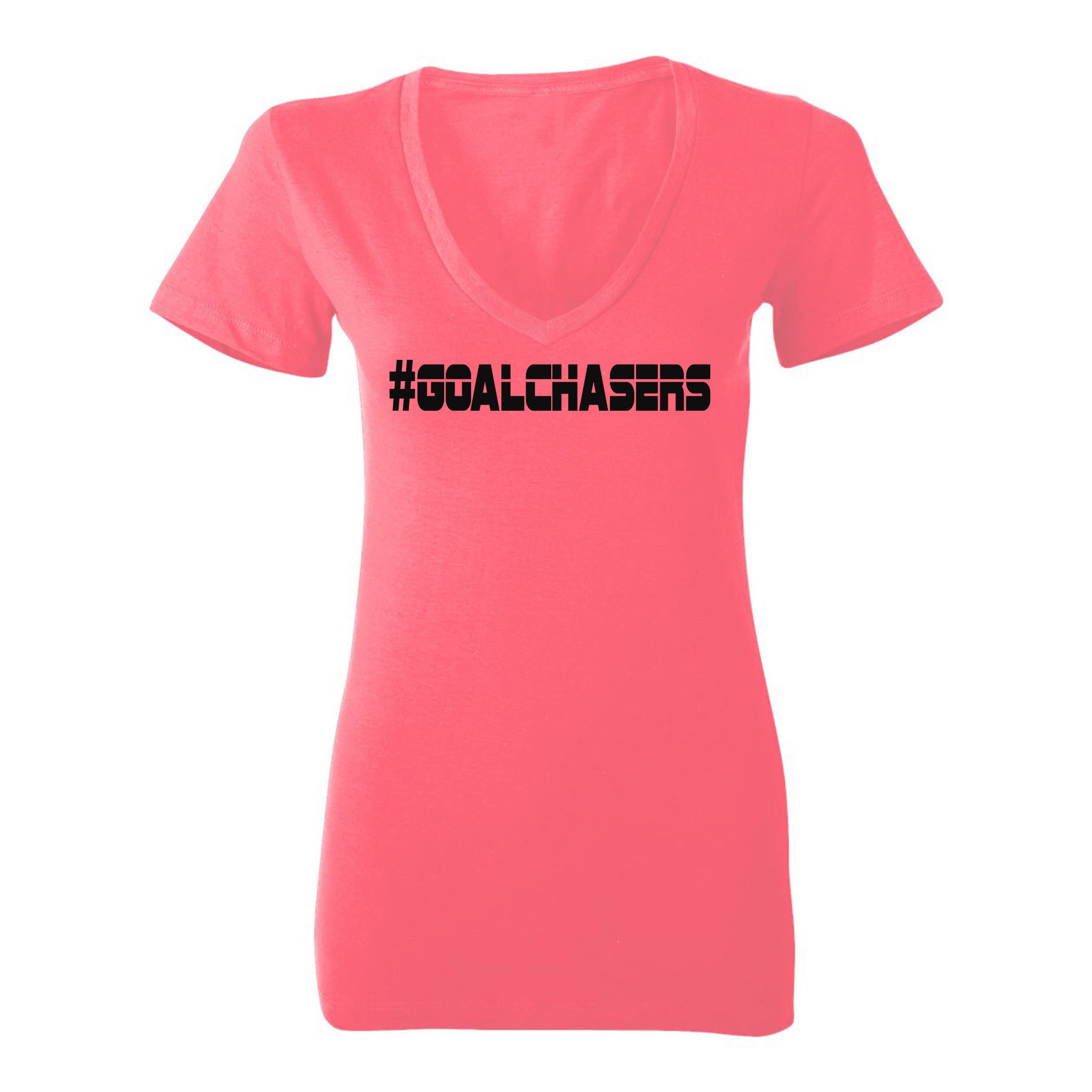 #GoalChasers V-neck tee