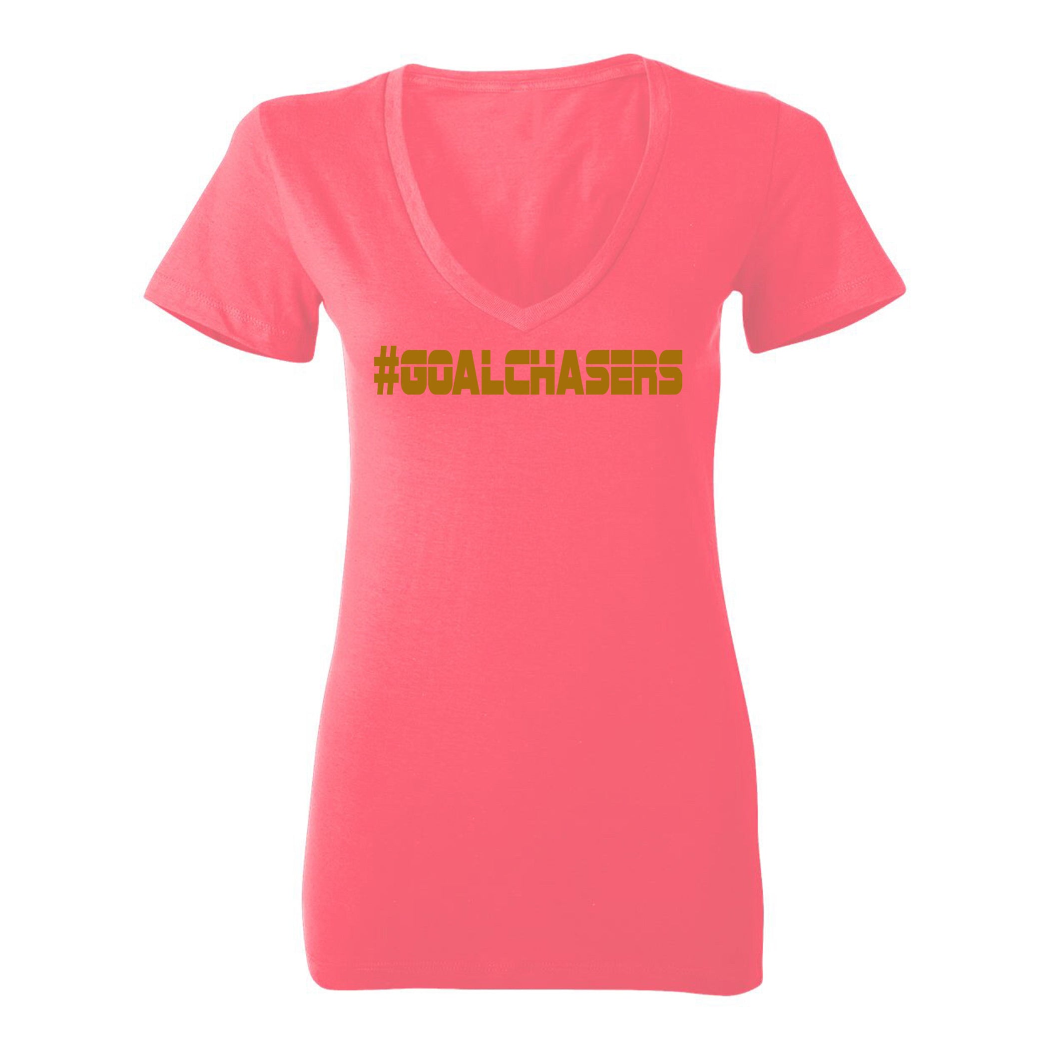 #GoalChasers V-neck tee