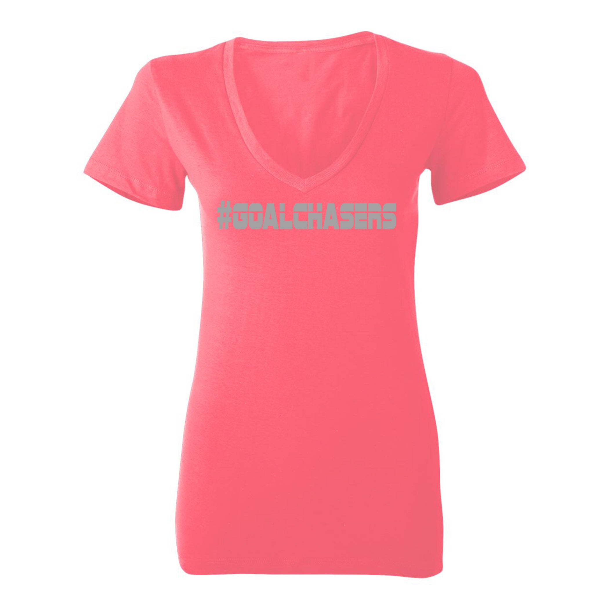 #GoalChasers V-neck tee