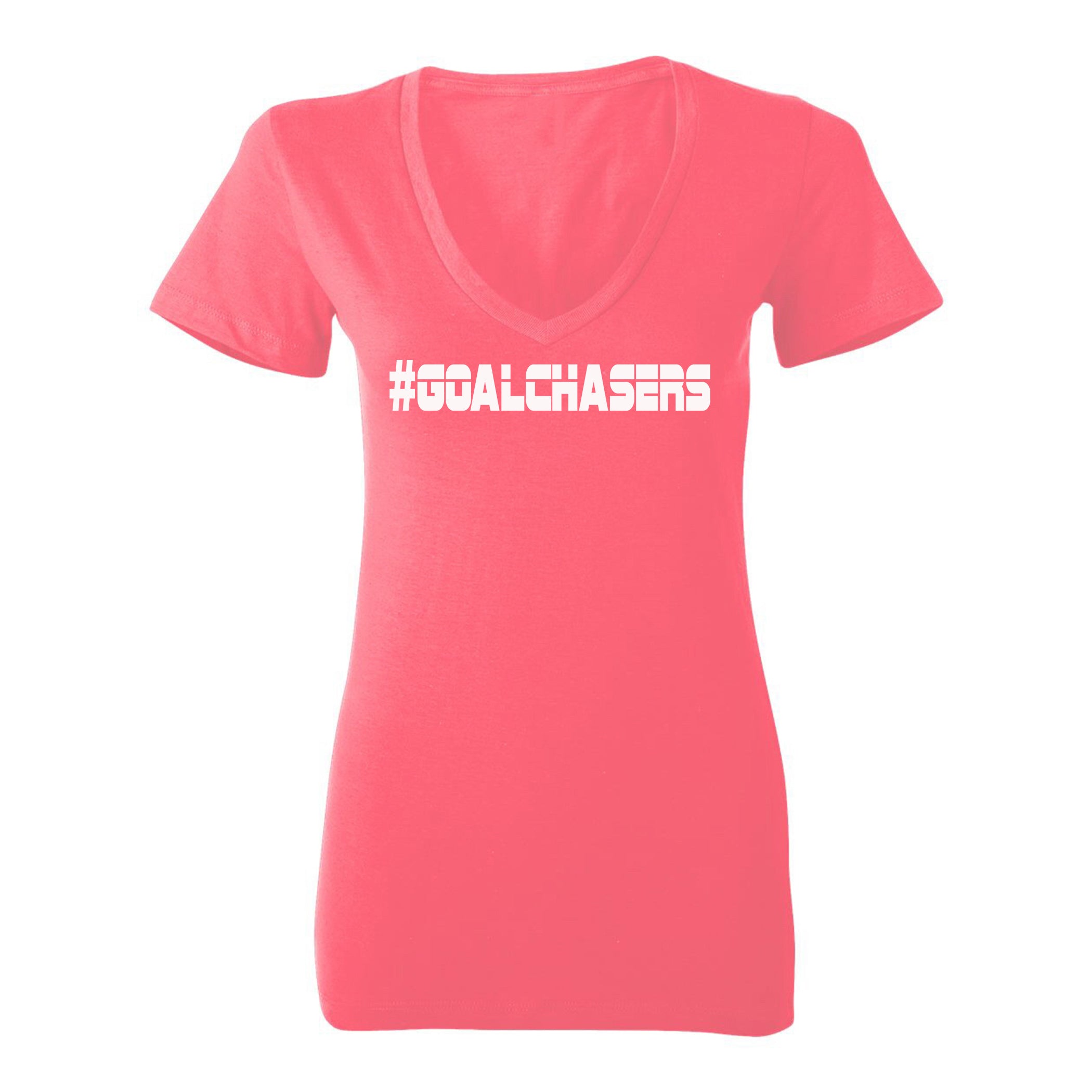 #GoalChasers V-neck tee