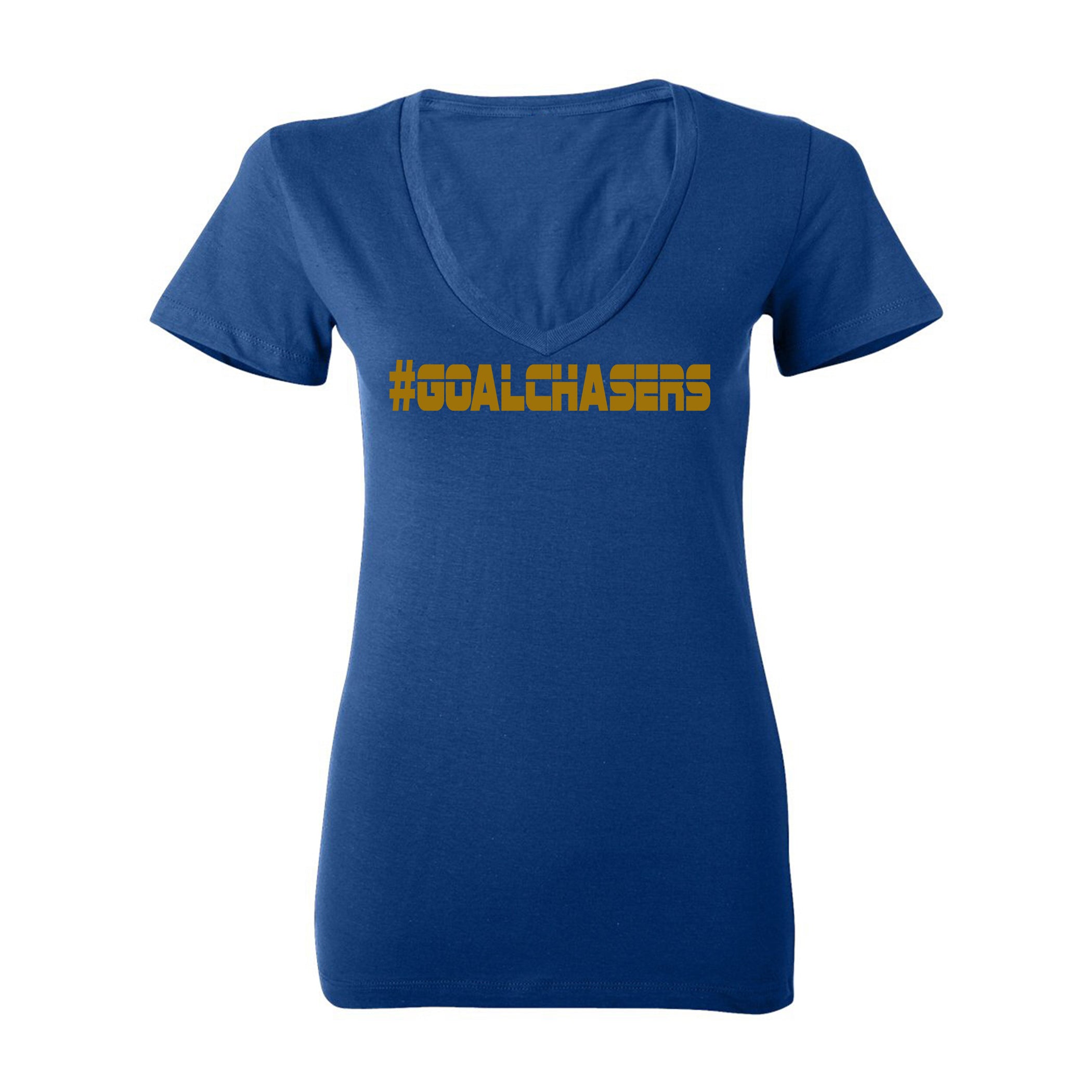 #GoalChasers V-neck tee