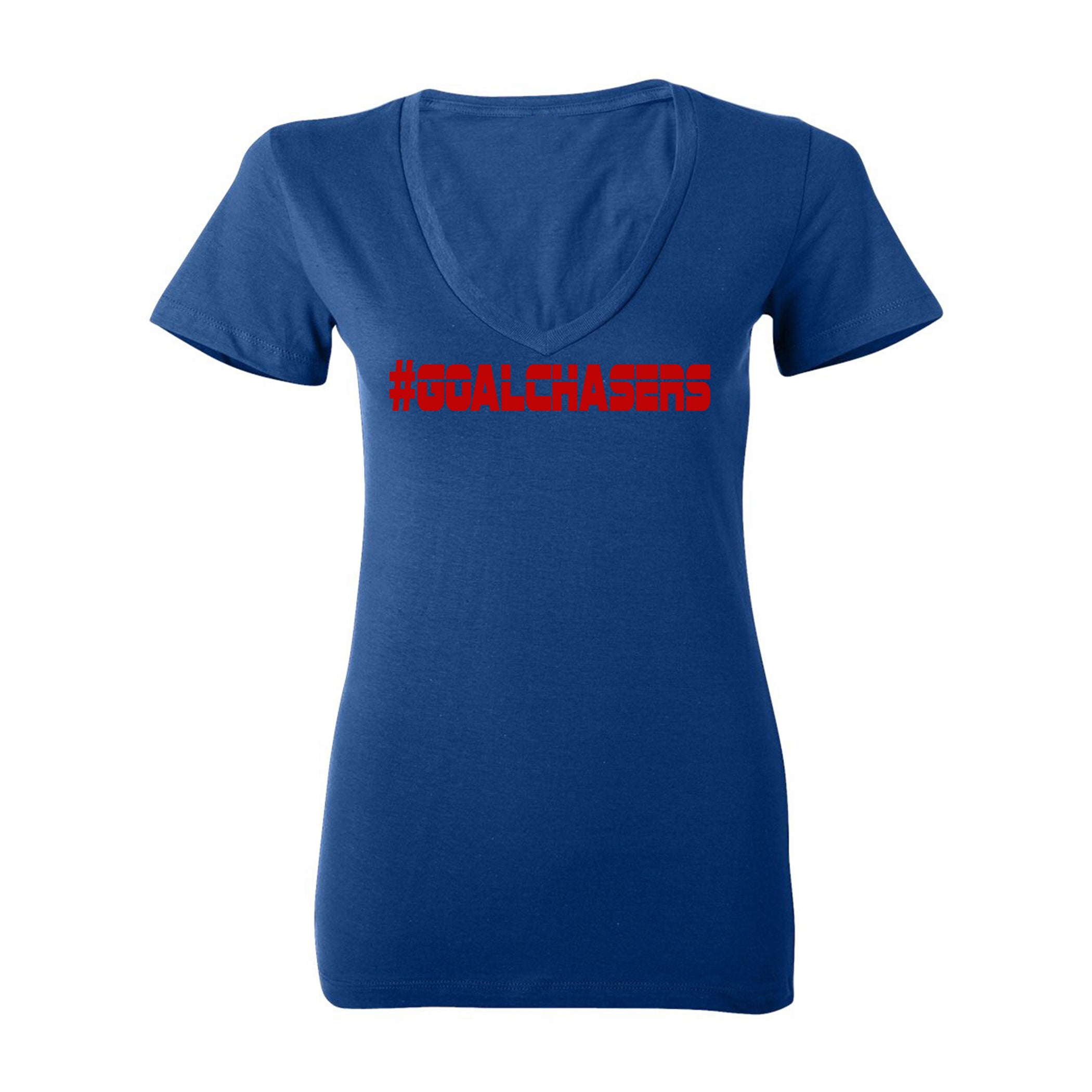 #GoalChasers V-neck tee