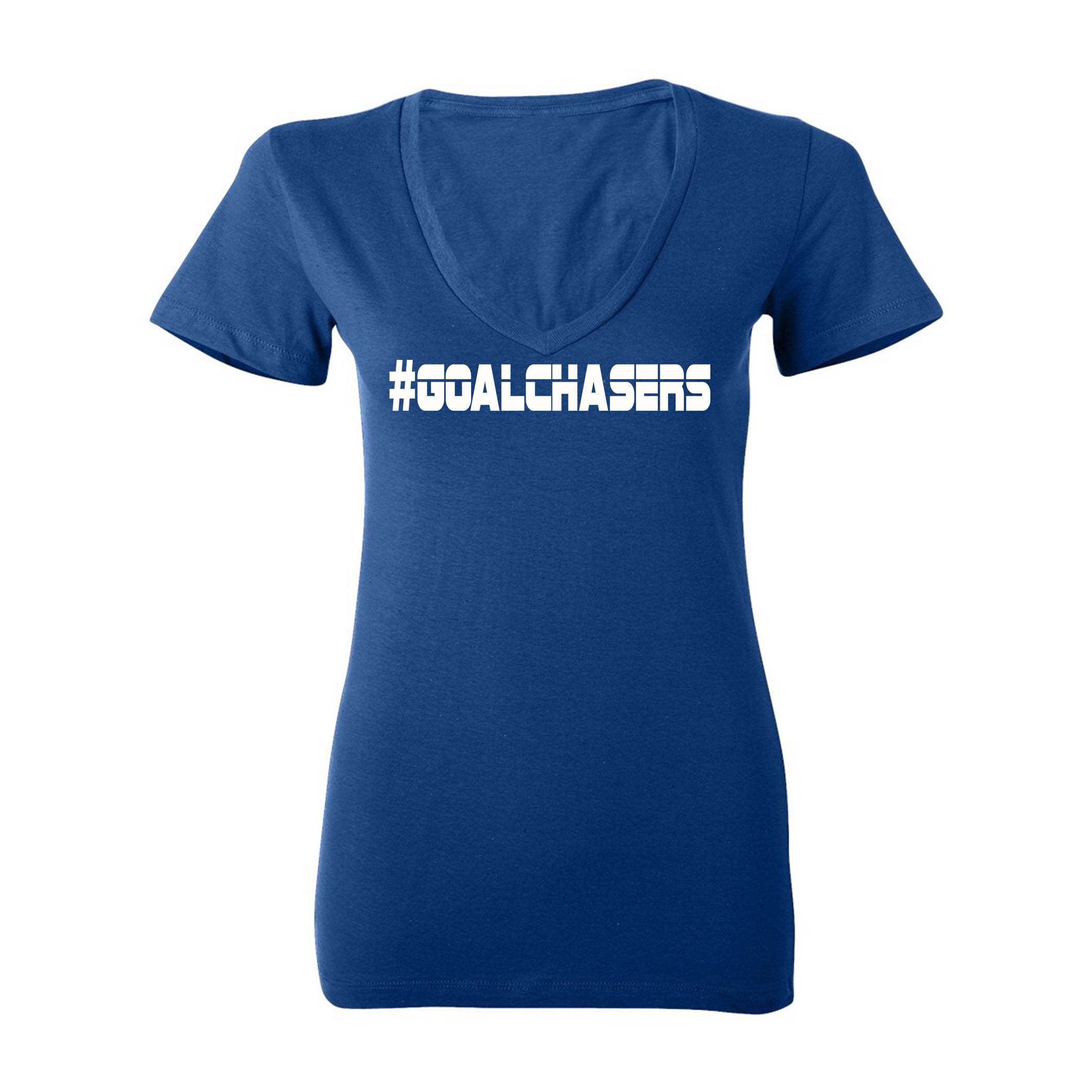 #GoalChasers V-neck tee
