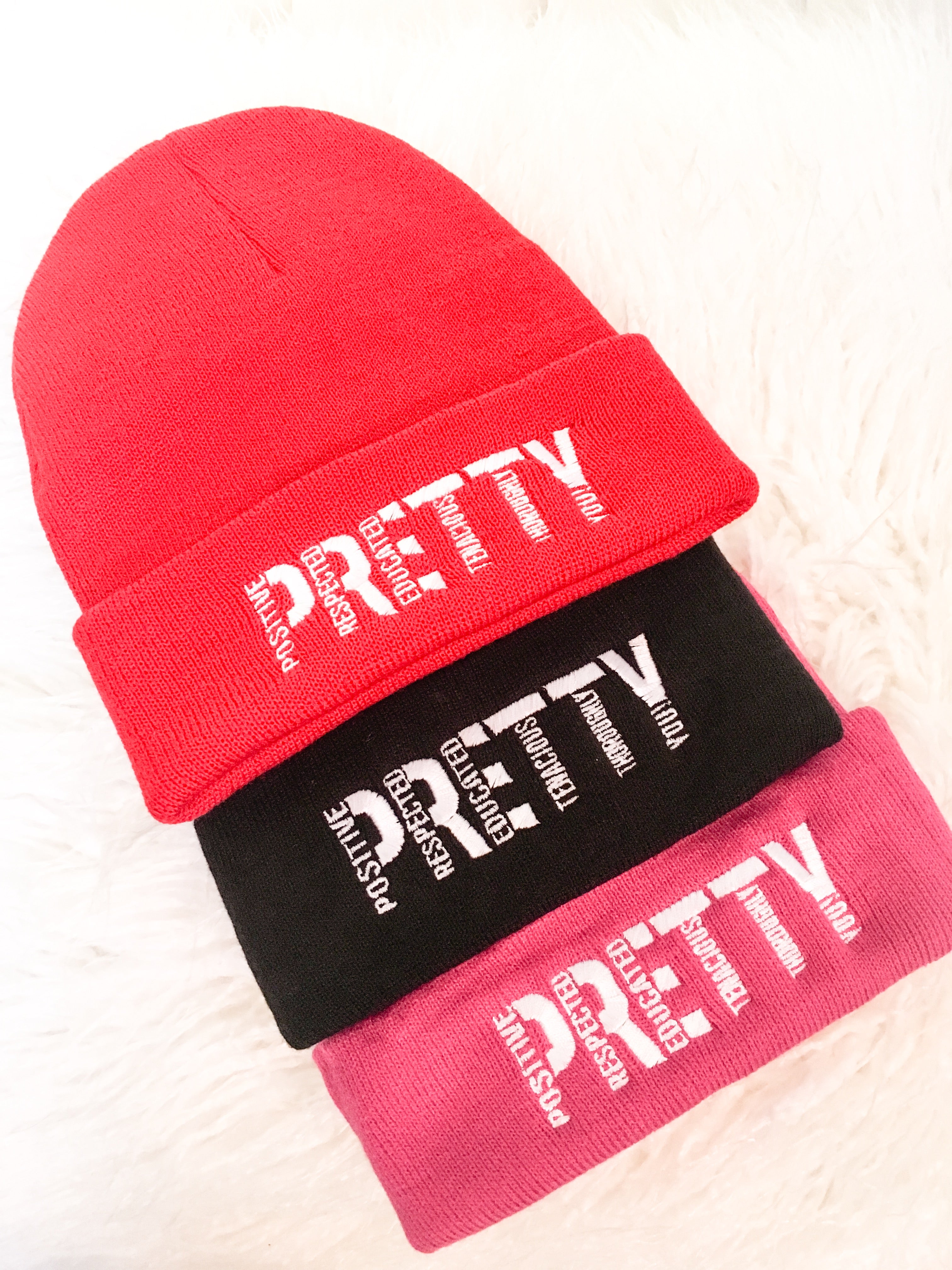 P.R.E.T.T.Y. beanies