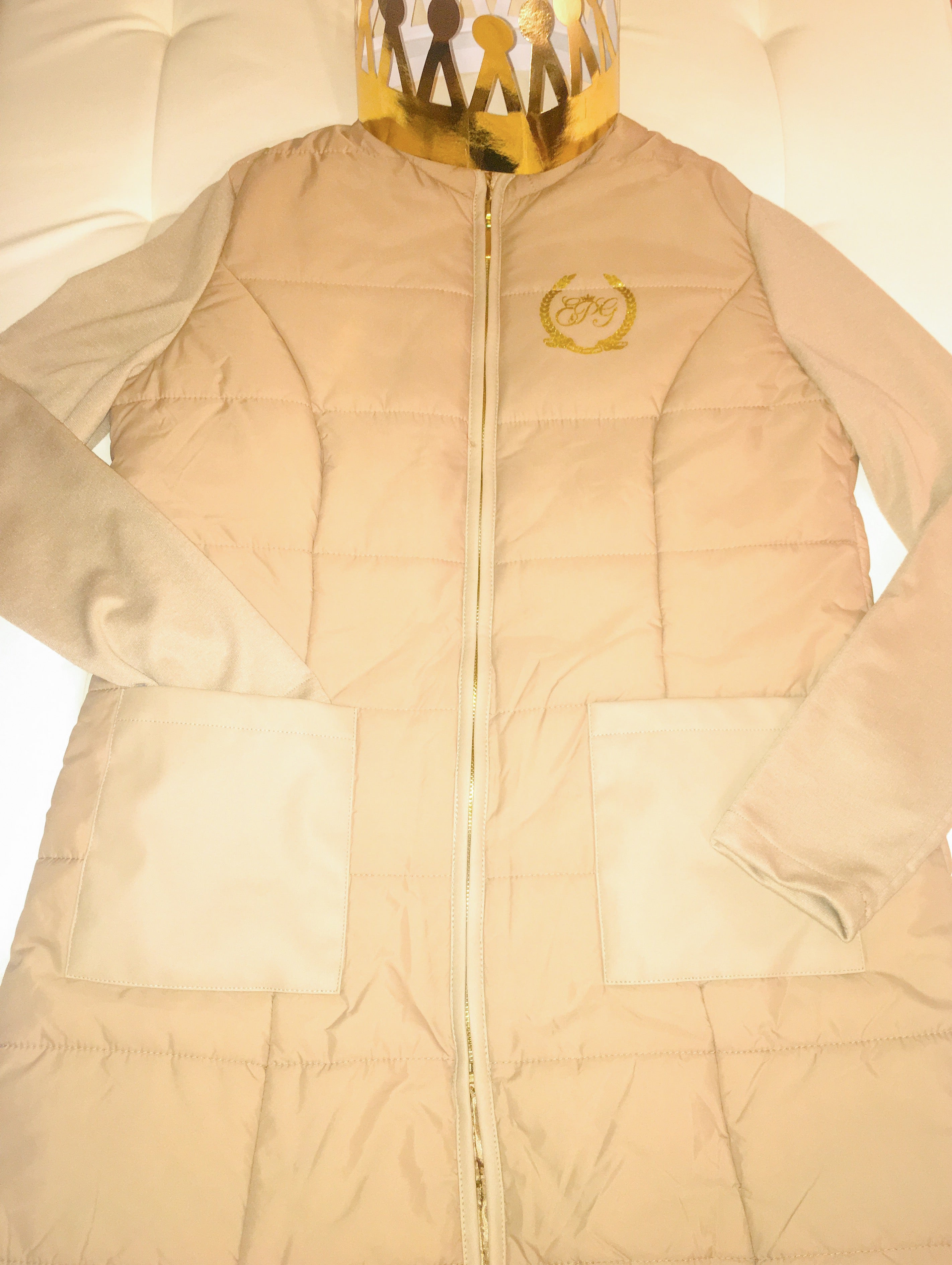 Quilted Coat w/shirt sleeves