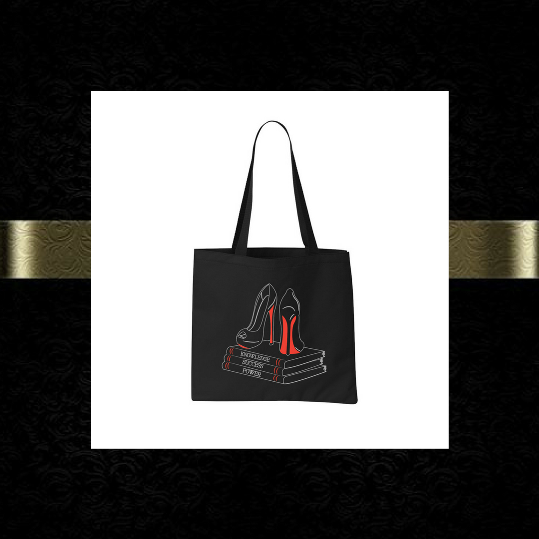 "Knowledge, Success Power" tote bag