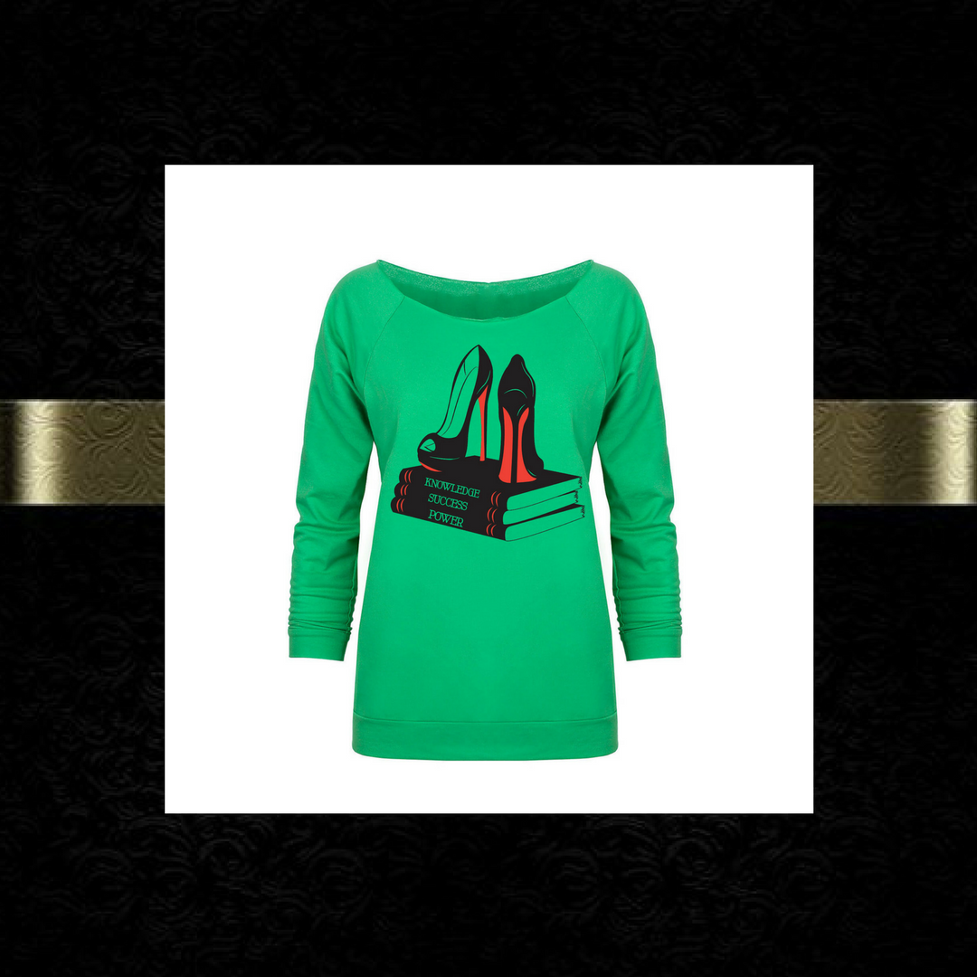 "Knowledge, Success, Power" looseneck raglan