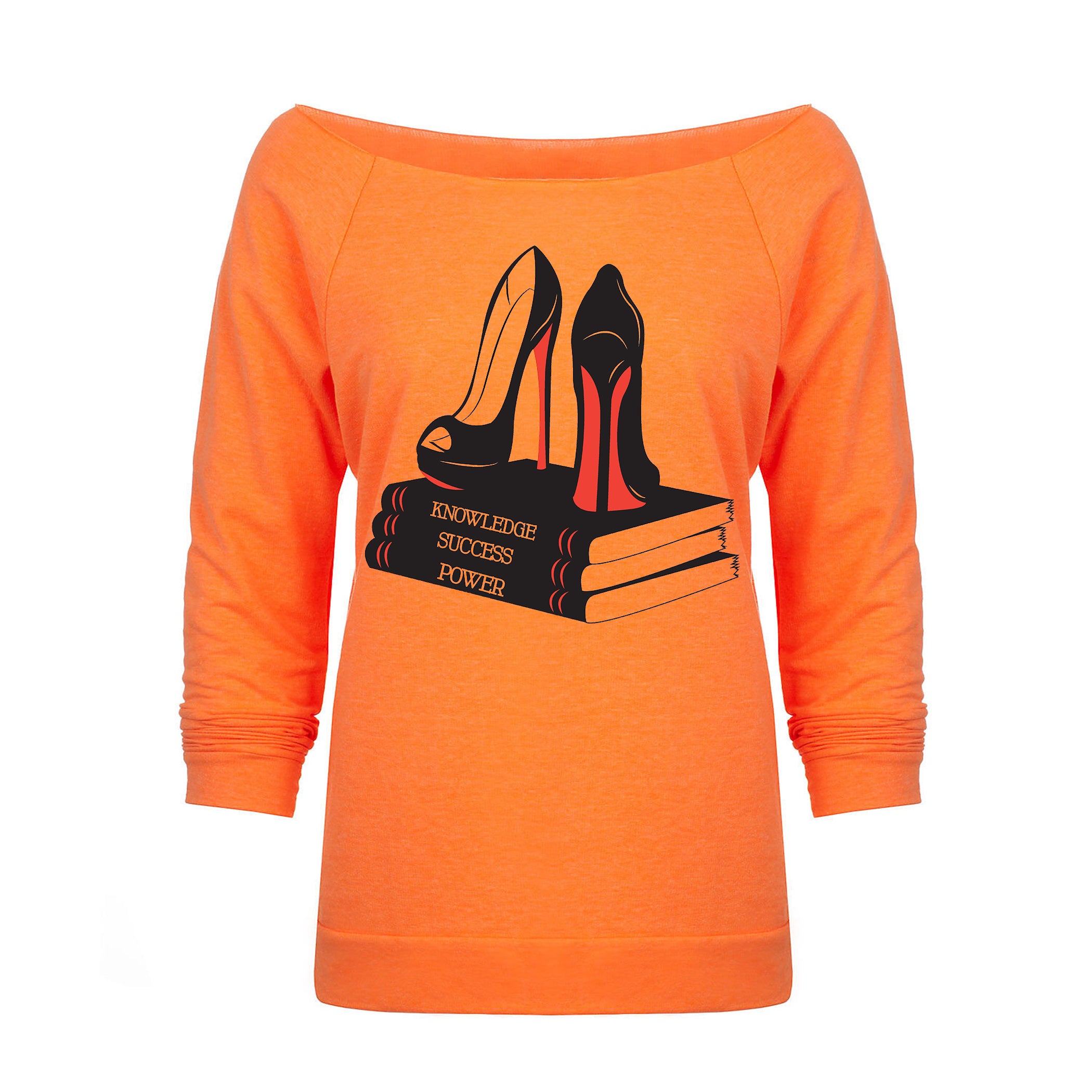 "Knowledge, Success, Power" looseneck raglan