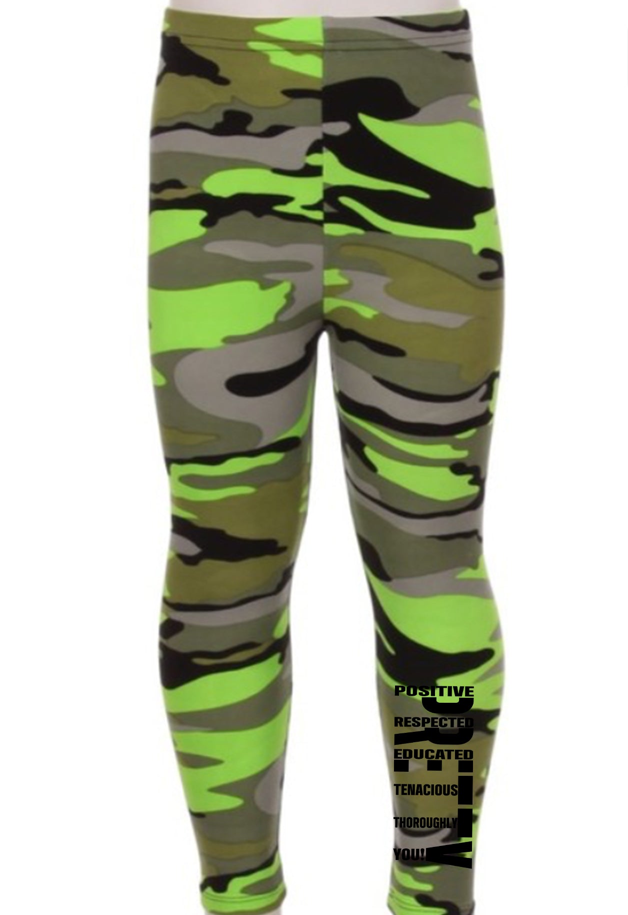 "P.R.E.T.T.Y." Camo Capris