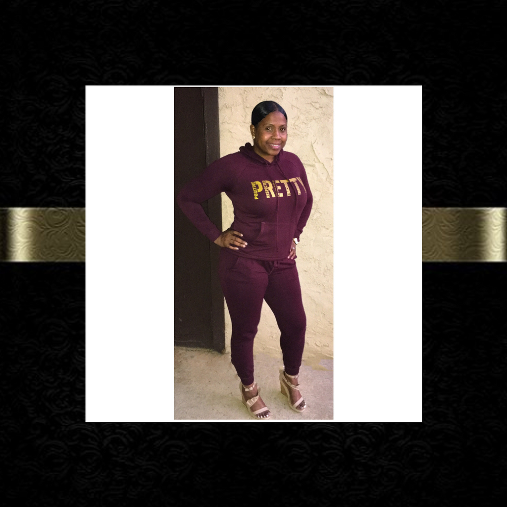 "P.R.E.T.T.Y." jogger sweatsuit 💅🏾💕