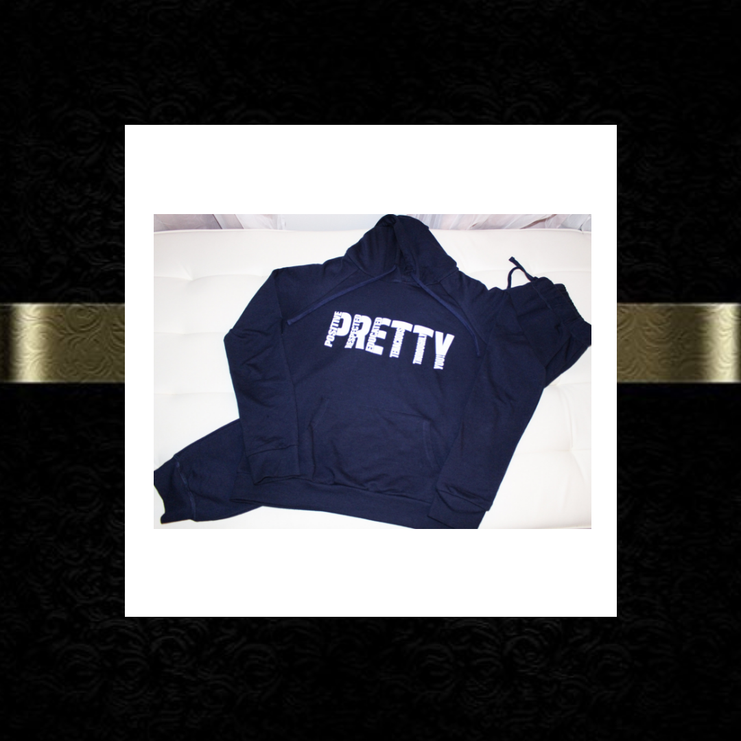 "P.R.E.T.T.Y." jogger sweatsuit 💅🏾💕
