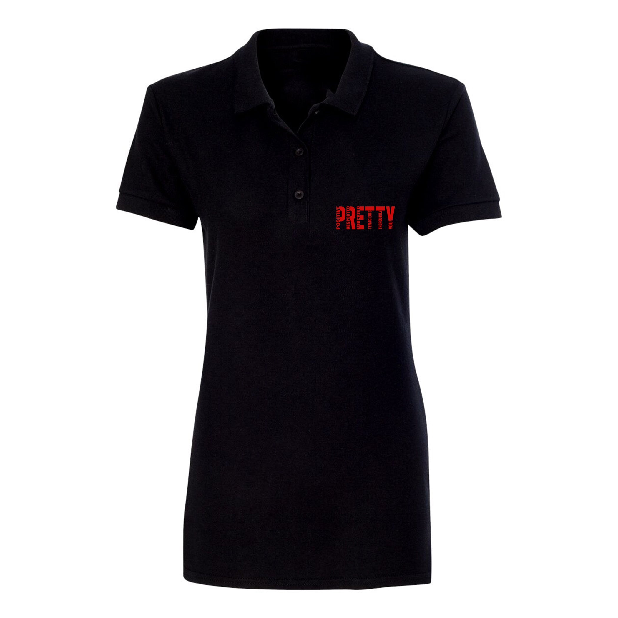 "P.R.E.T.T.Y." Polo shirt