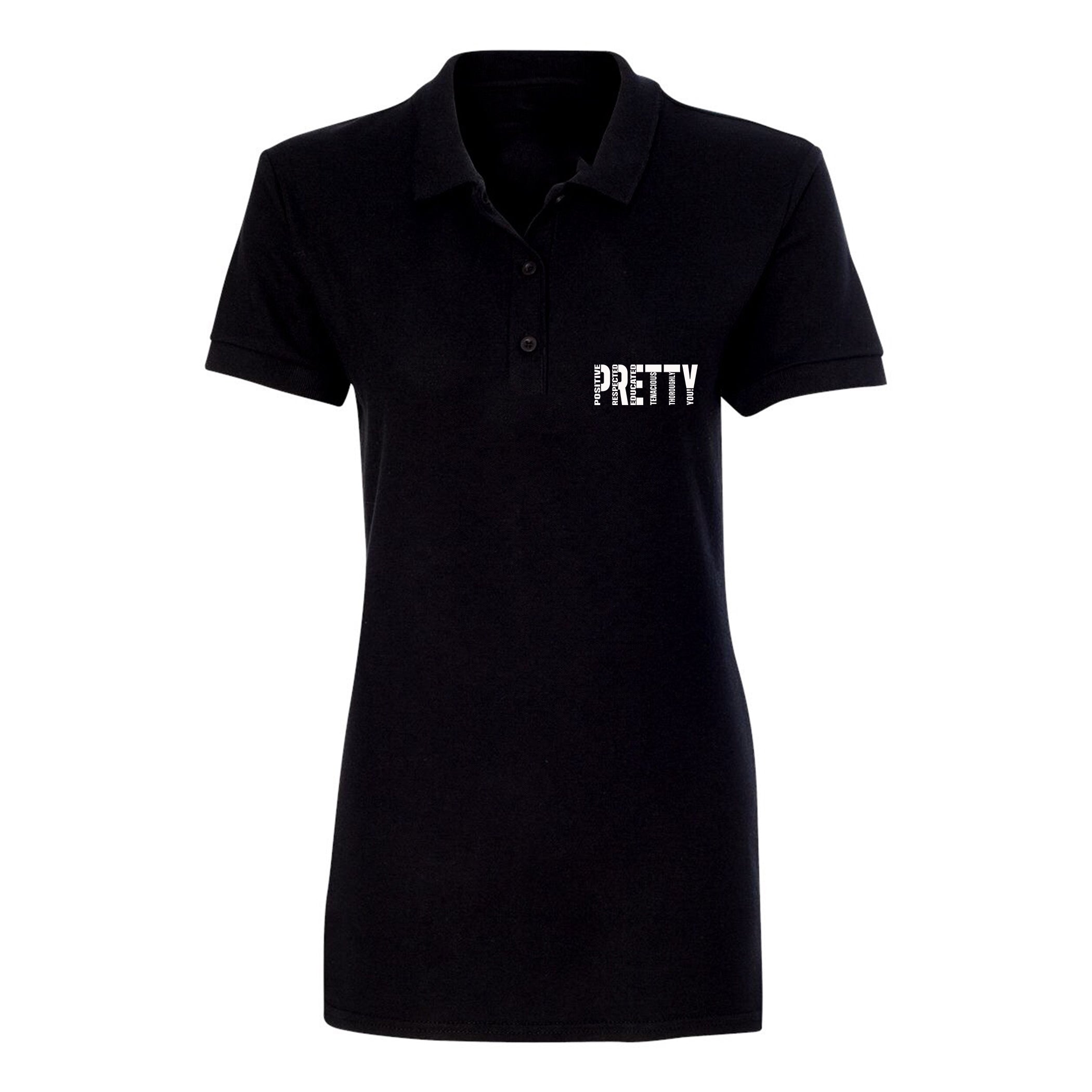 "P.R.E.T.T.Y." Polo shirt