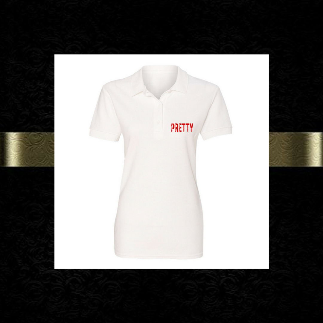 "P.R.E.T.T.Y." Polo shirt