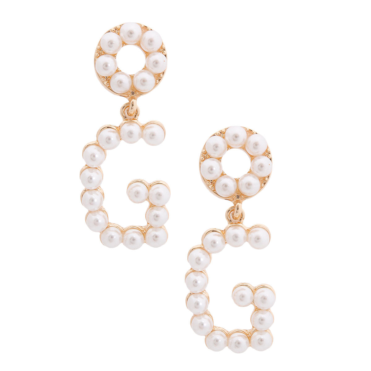 Pearl Dangling G Earrings