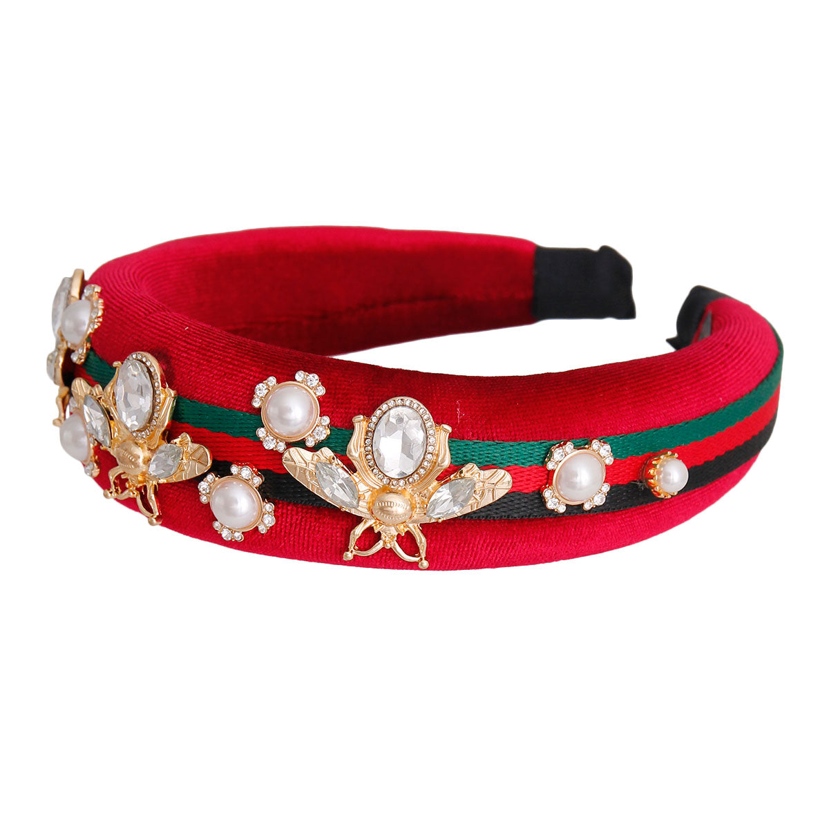 Red Velvet Bee Headband