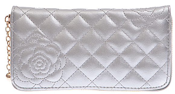 Rose Zipper Wallet