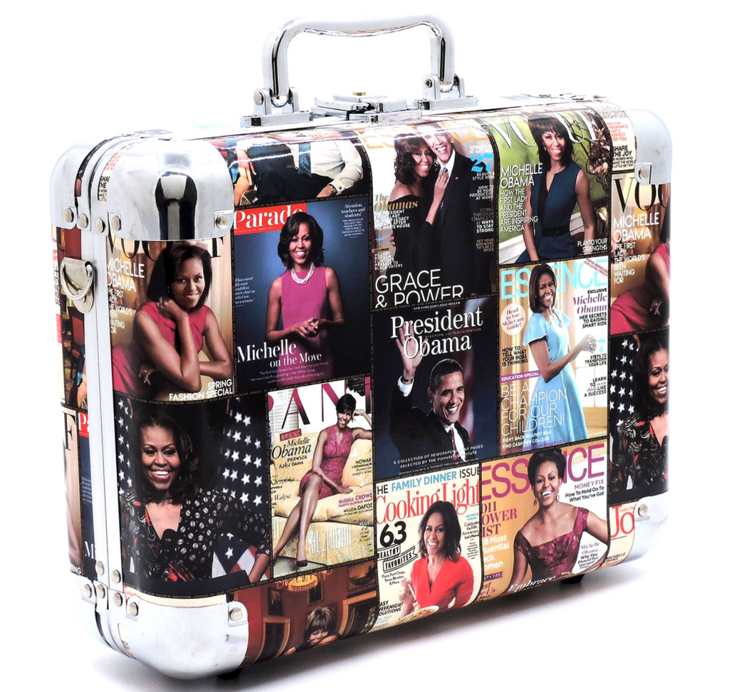 Obama Magazine Cover Collage Cosmetic Case