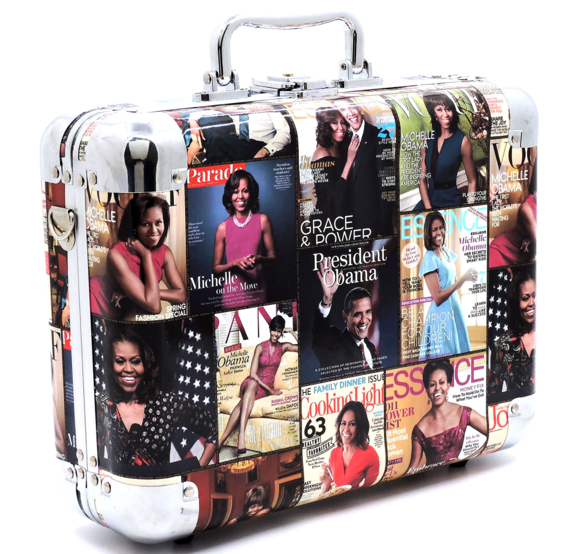 Obama Magazine Cover Collage Cosmetic Case