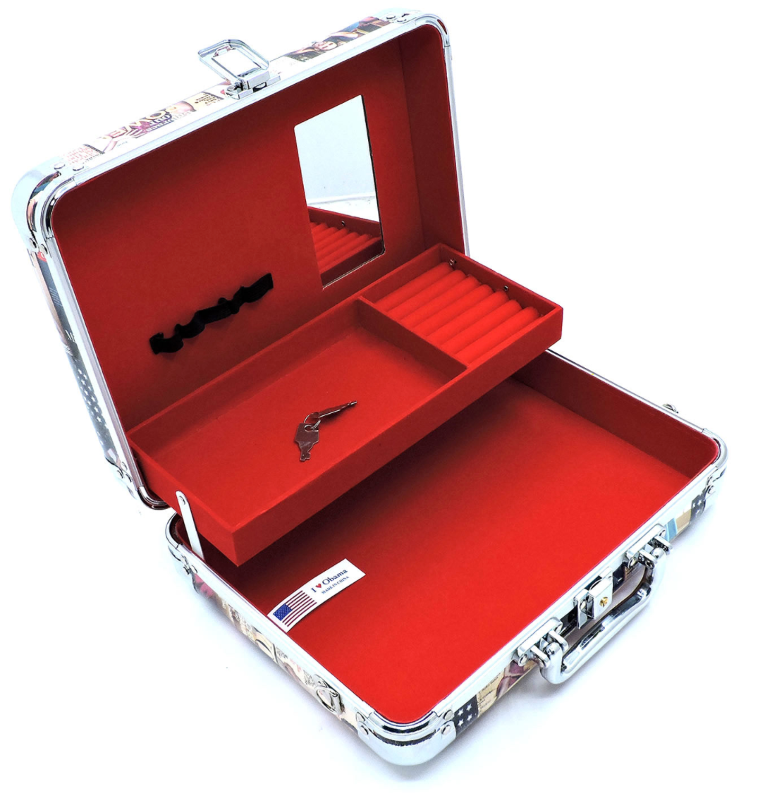 Obama Magazine Cover Collage Cosmetic Case