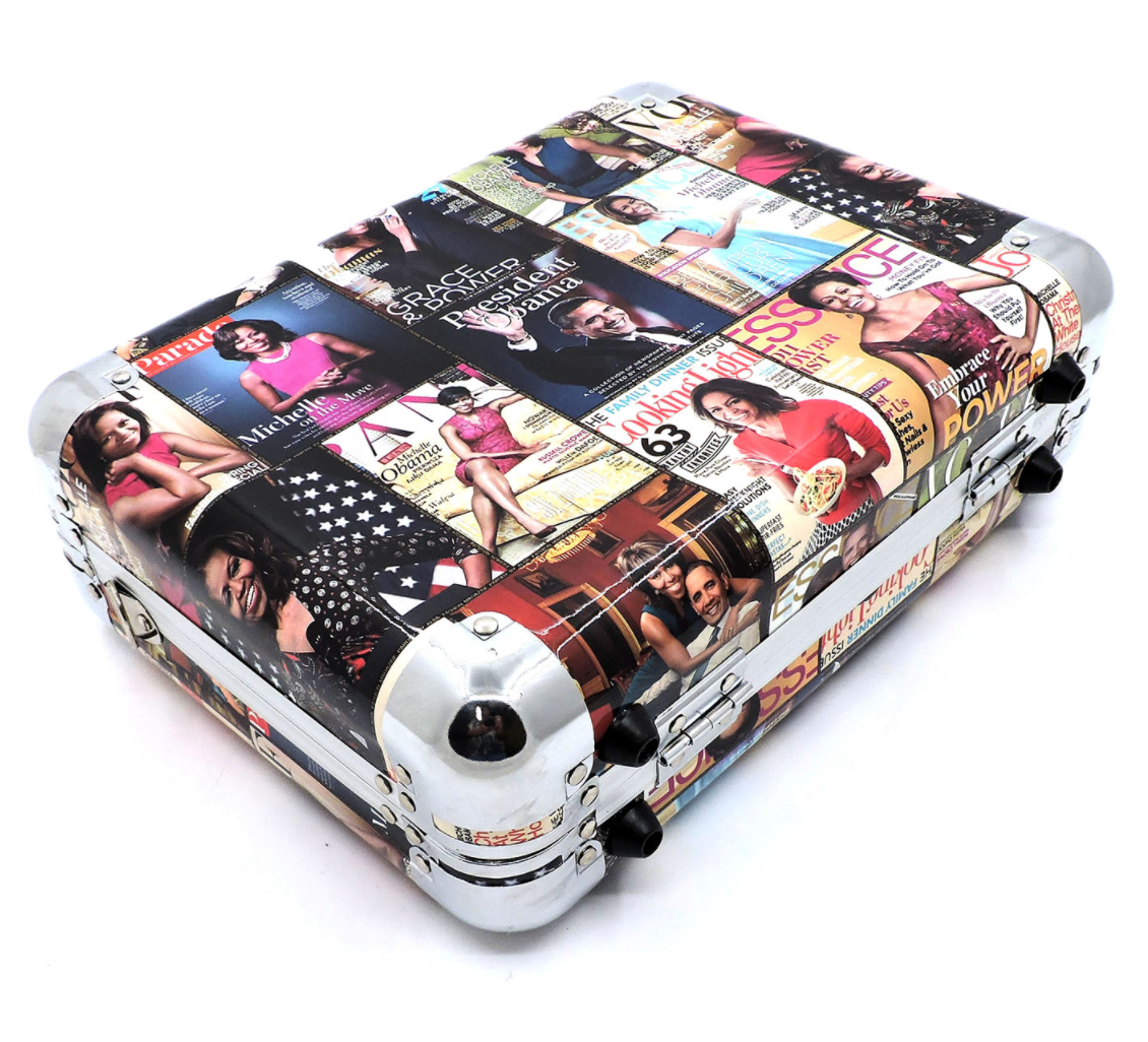 Obama Magazine Cover Collage Cosmetic Case