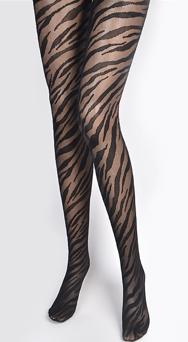 Zebra print stockings