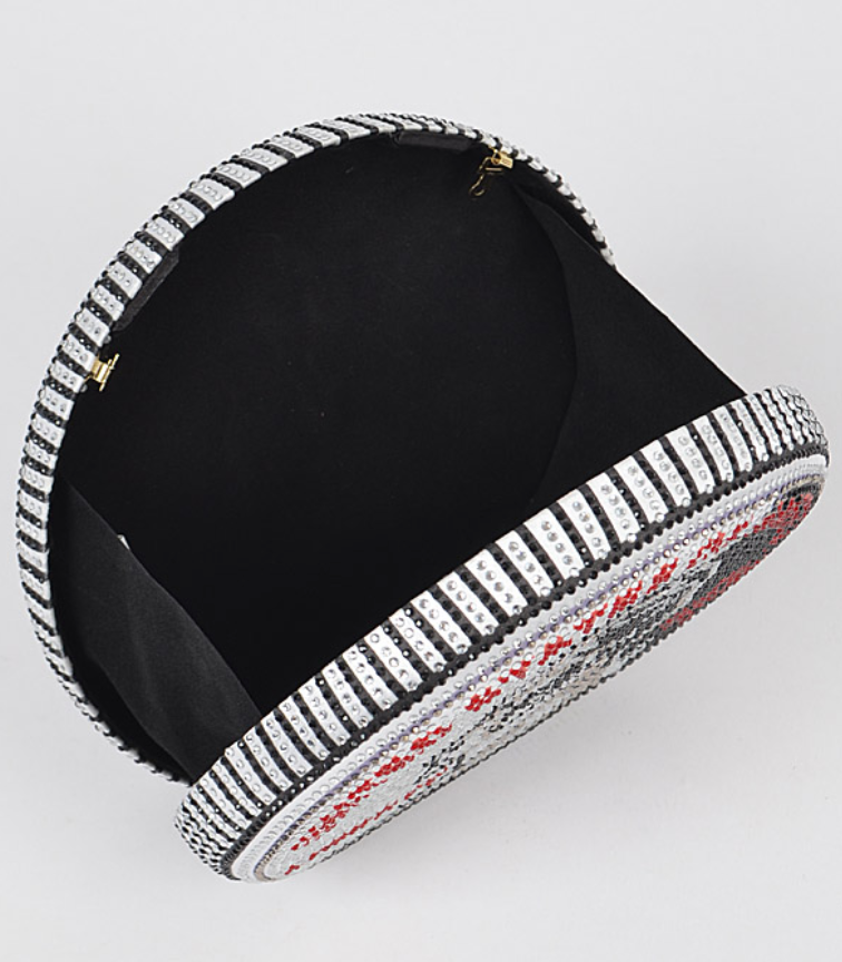Rhinestone Coin Clutch