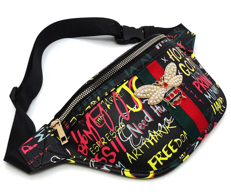 Graffiti Queen Bee Fanny Pack